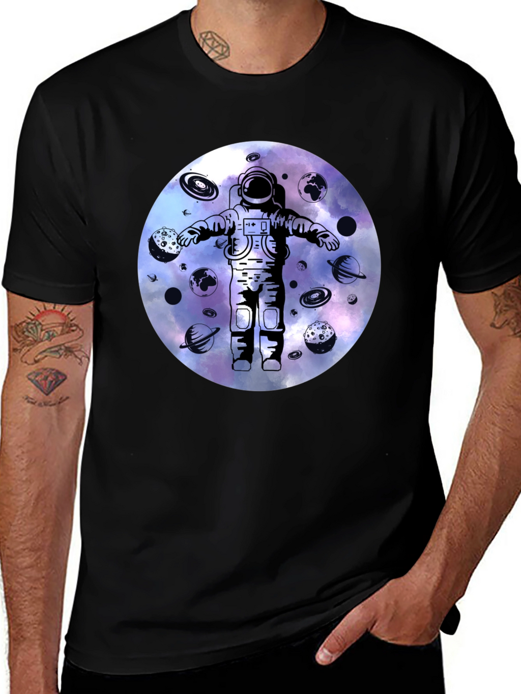 Astronaut Galaxy Graphic Tee