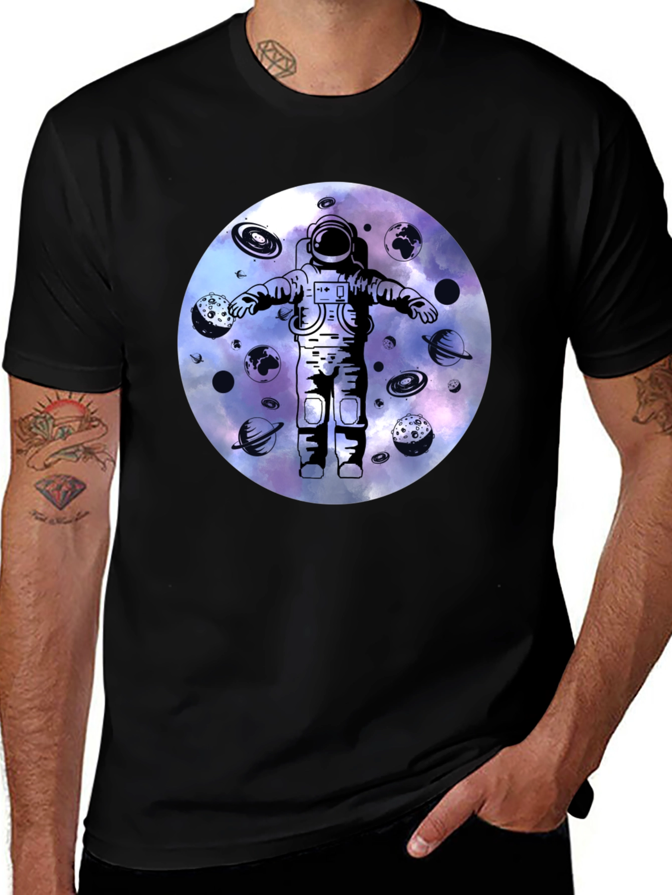 Astronaut Galaxy Graphic Tee