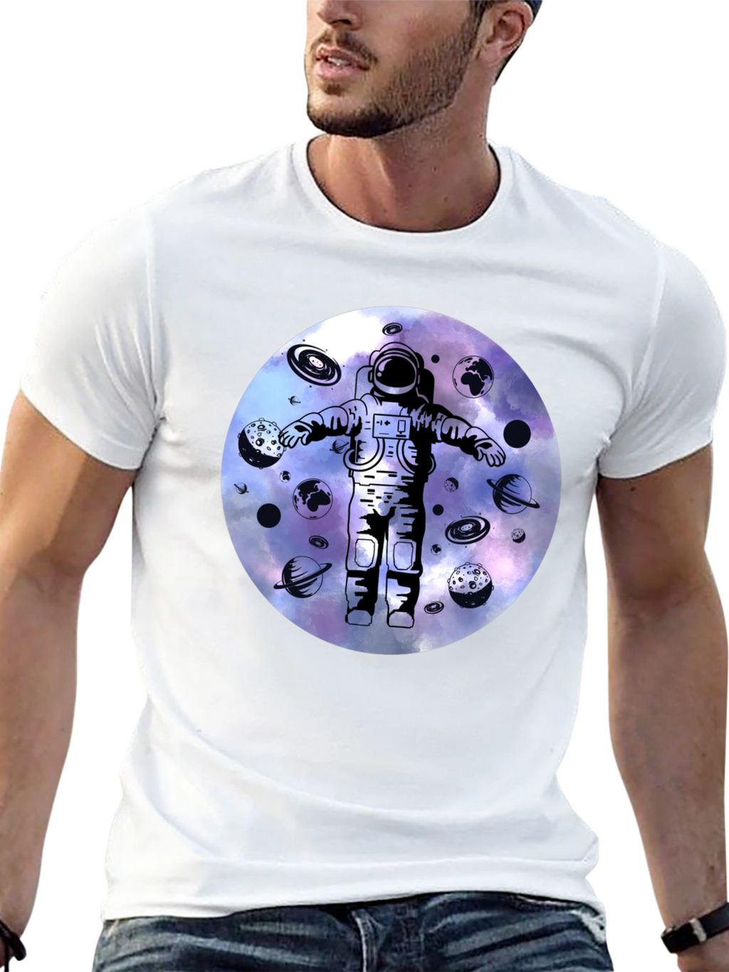 Astronaut Galaxy Graphic Tee