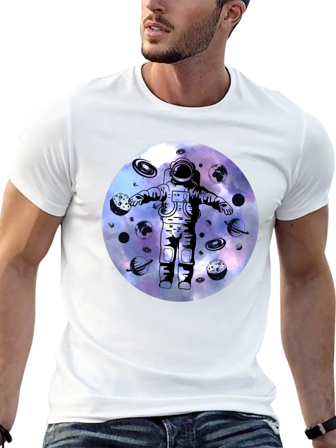 Astronaut Galaxy Graphic Tee