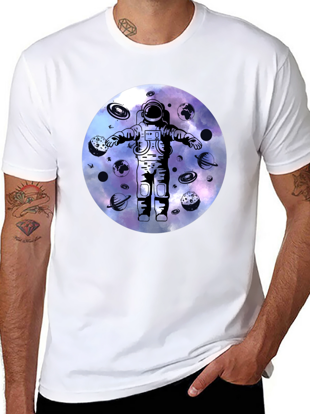 Astronaut Galaxy Graphic Tee
