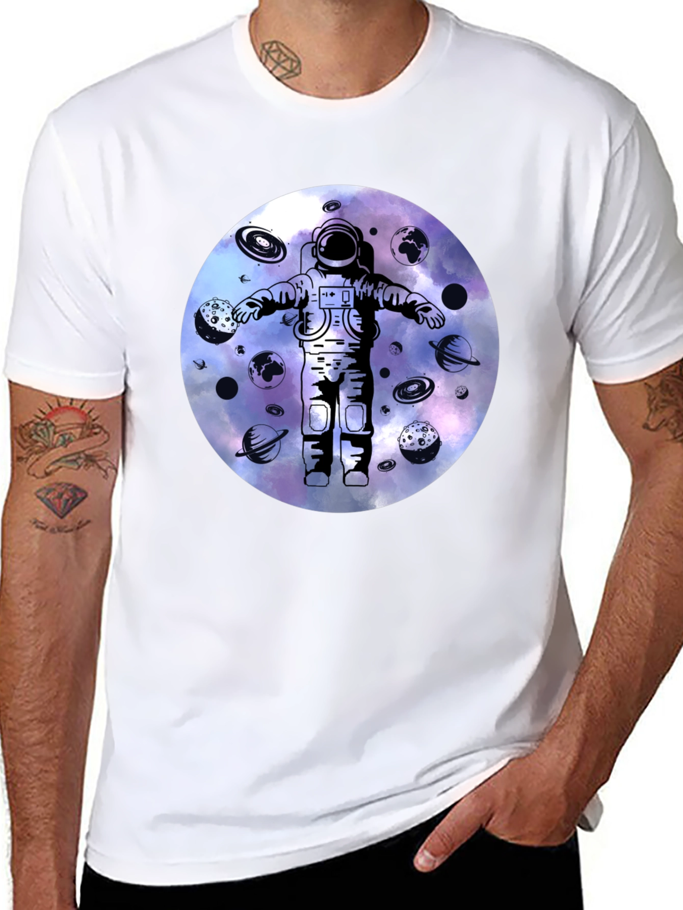 Astronaut Galaxy Graphic Tee