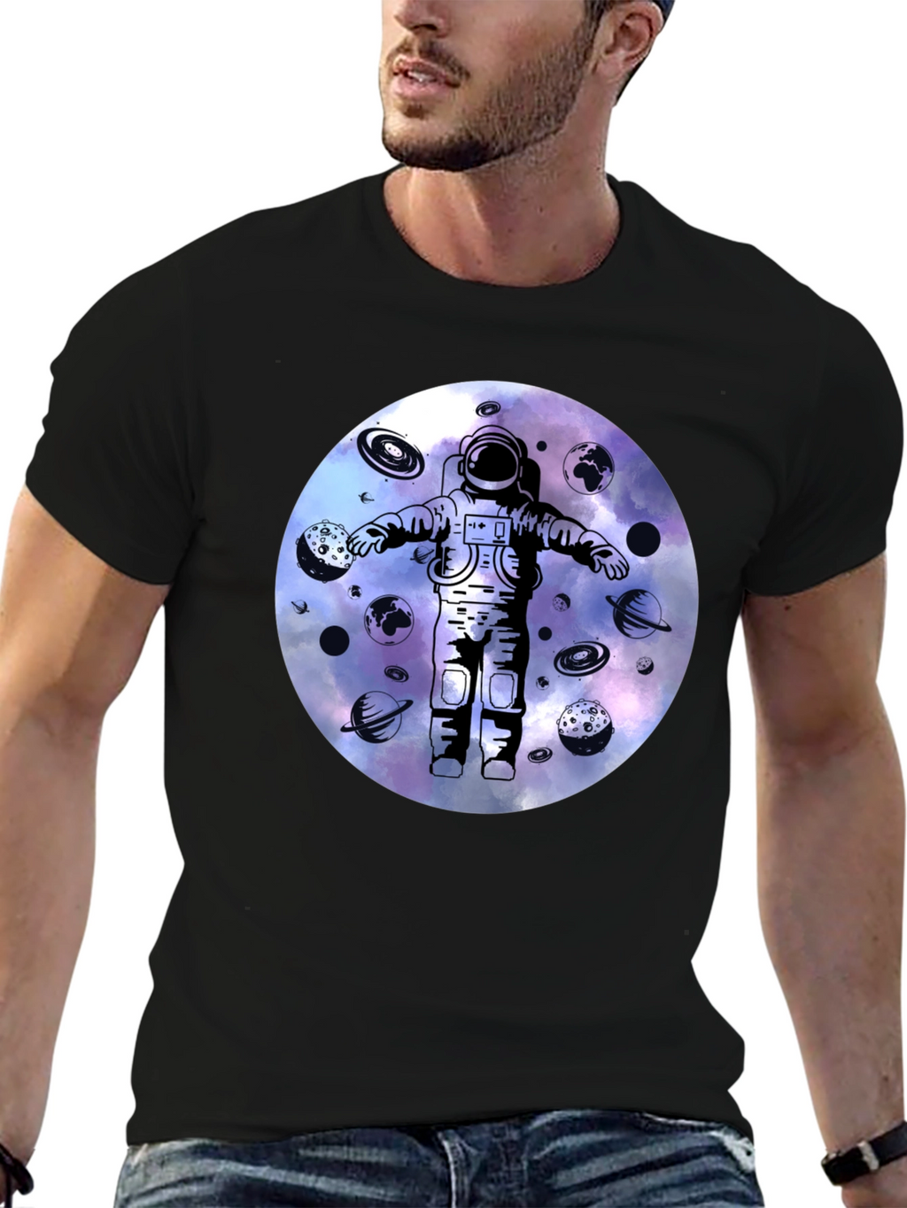 Astronaut Galaxy Graphic Tee
