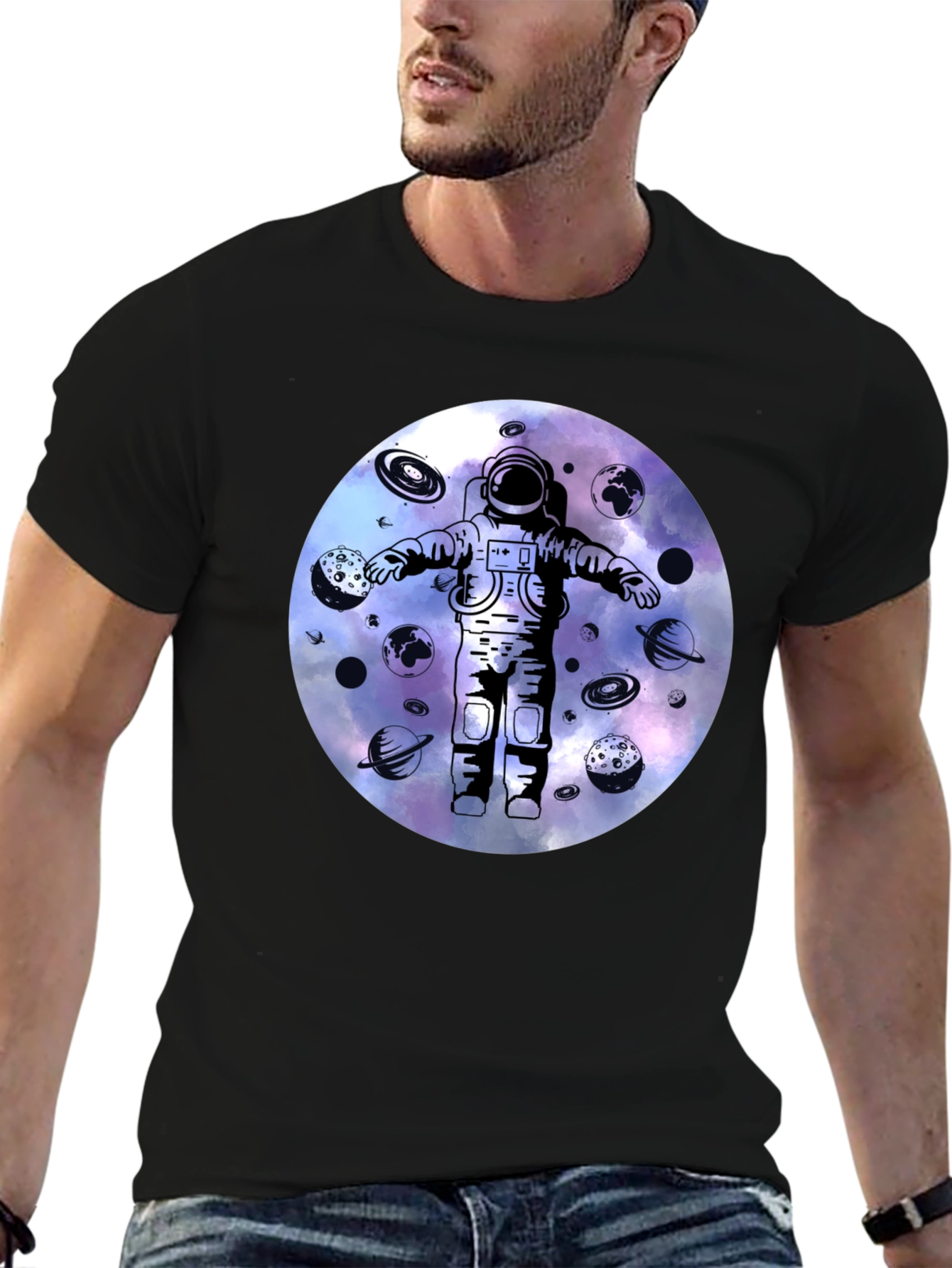 Astronaut Galaxy Graphic Tee