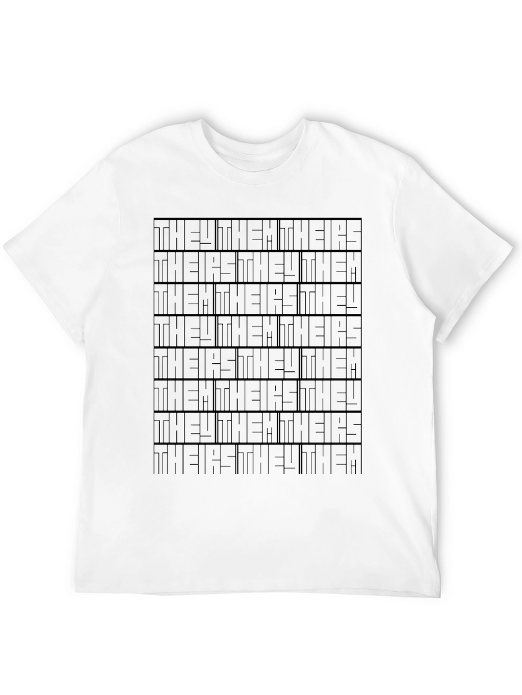 Pronoun Pattern Tee - They Them Theirs Style Shirt