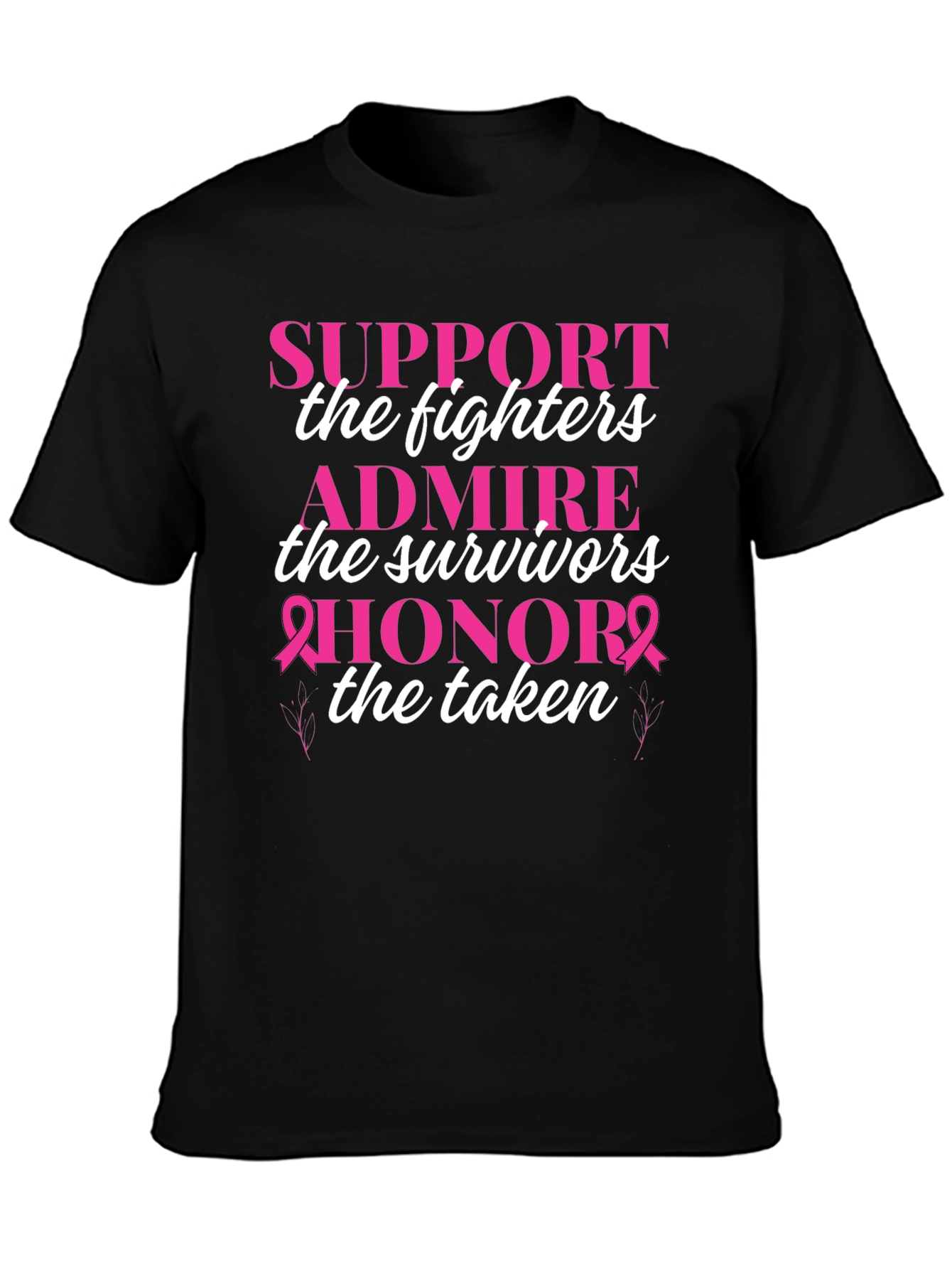 Support Breast Cancer Awareness Graphic Tee