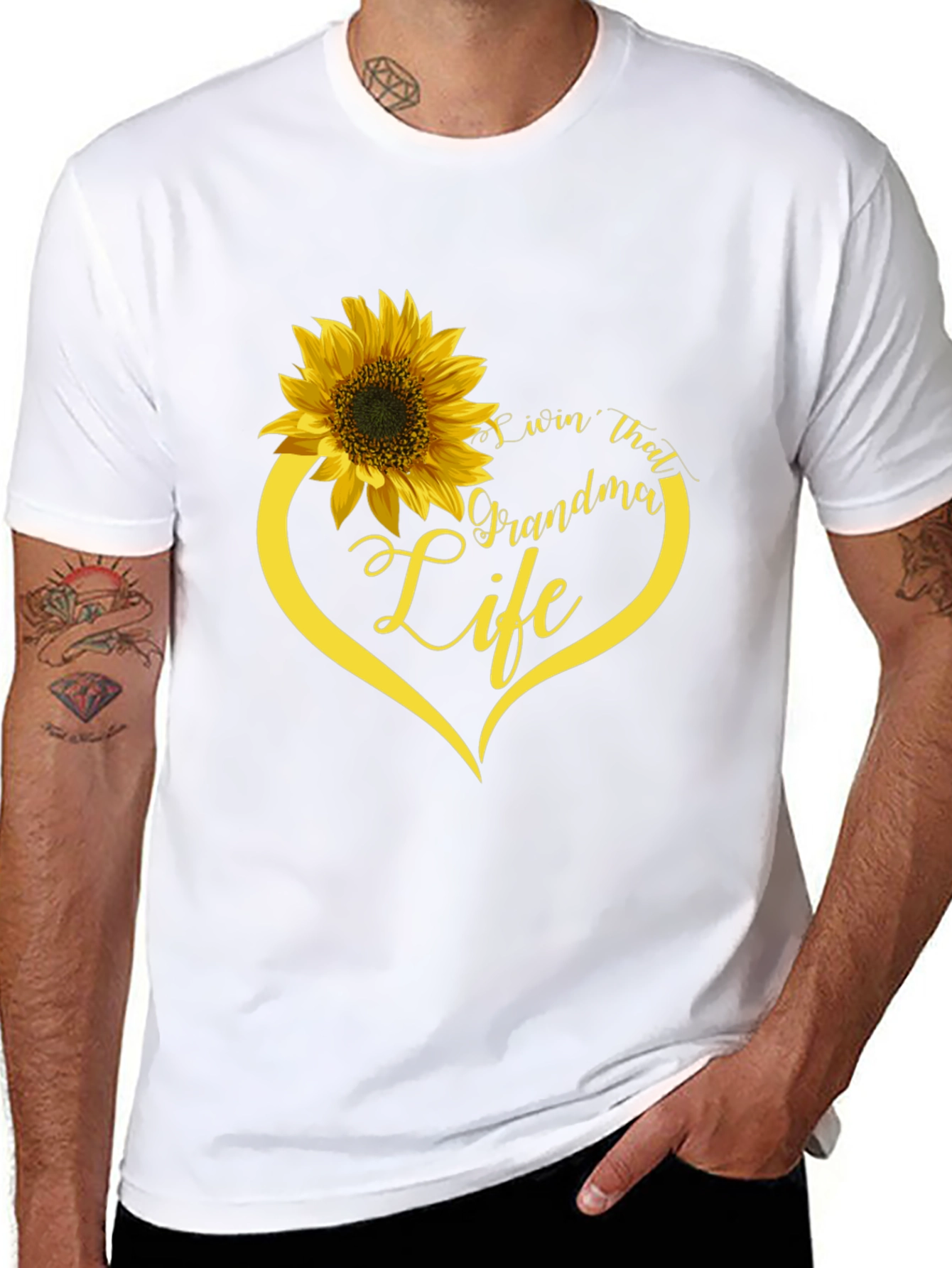 Livin That Grandma Life Sunflower T-Shirt