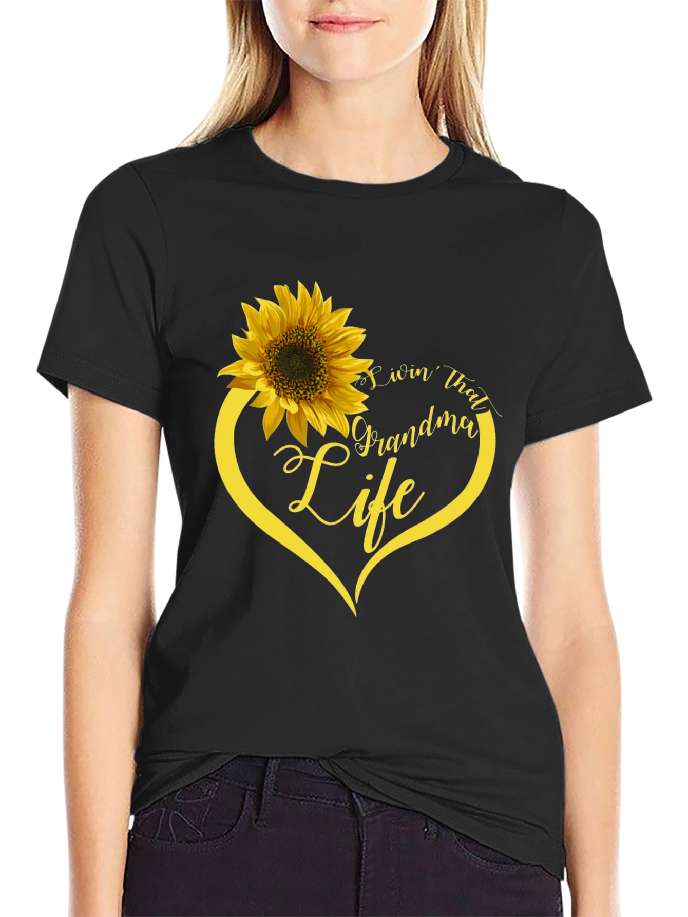 Livin That Grandma Life Sunflower T-Shirt