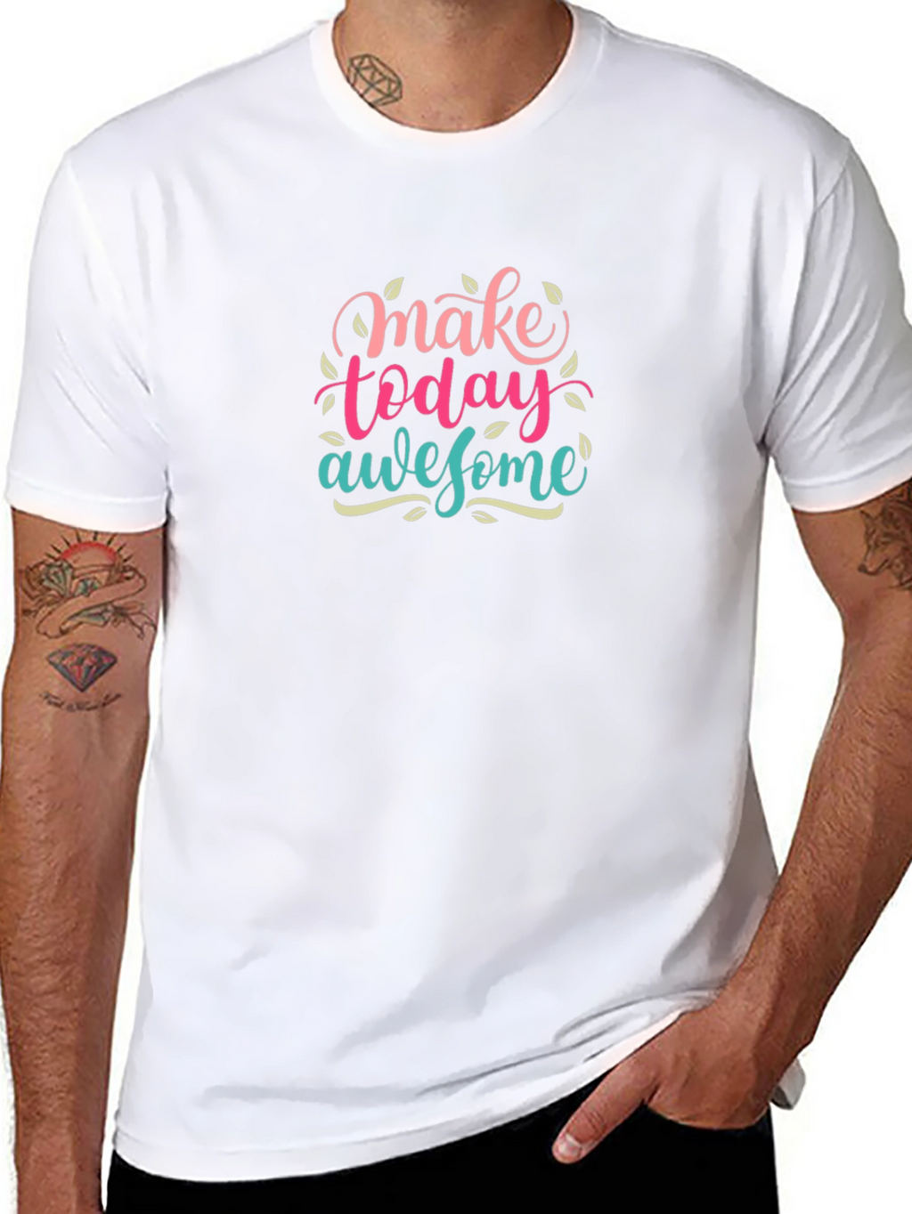 Make Today Awesome Graphic T-Shirt - Black