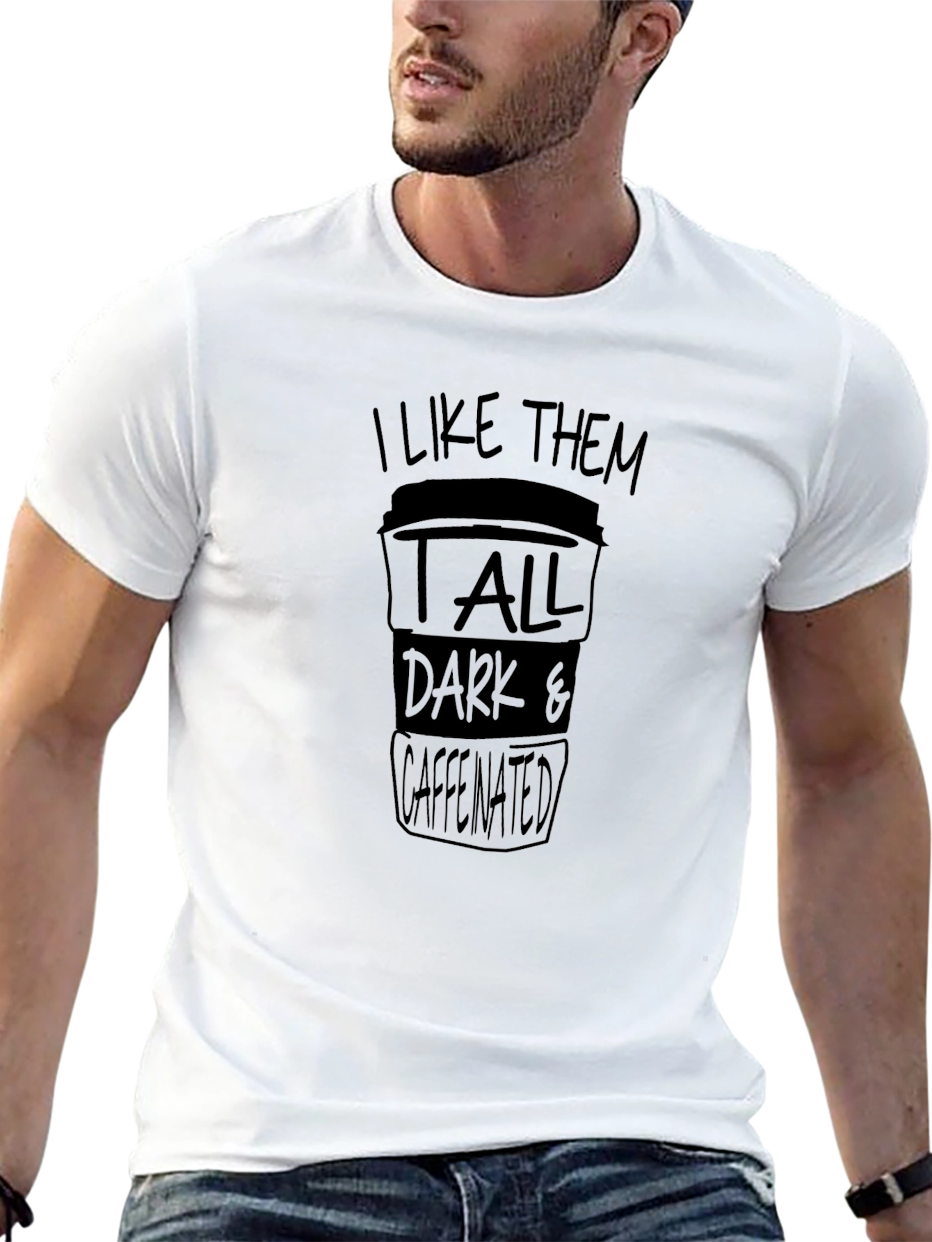 Coffee Lover Tee: Tall Dark & Caffeinated