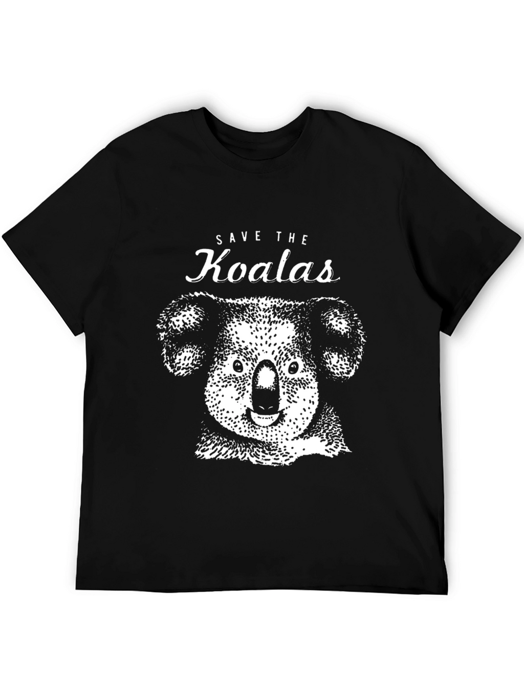 Save the Koalas Graphic T-Shirt - Black