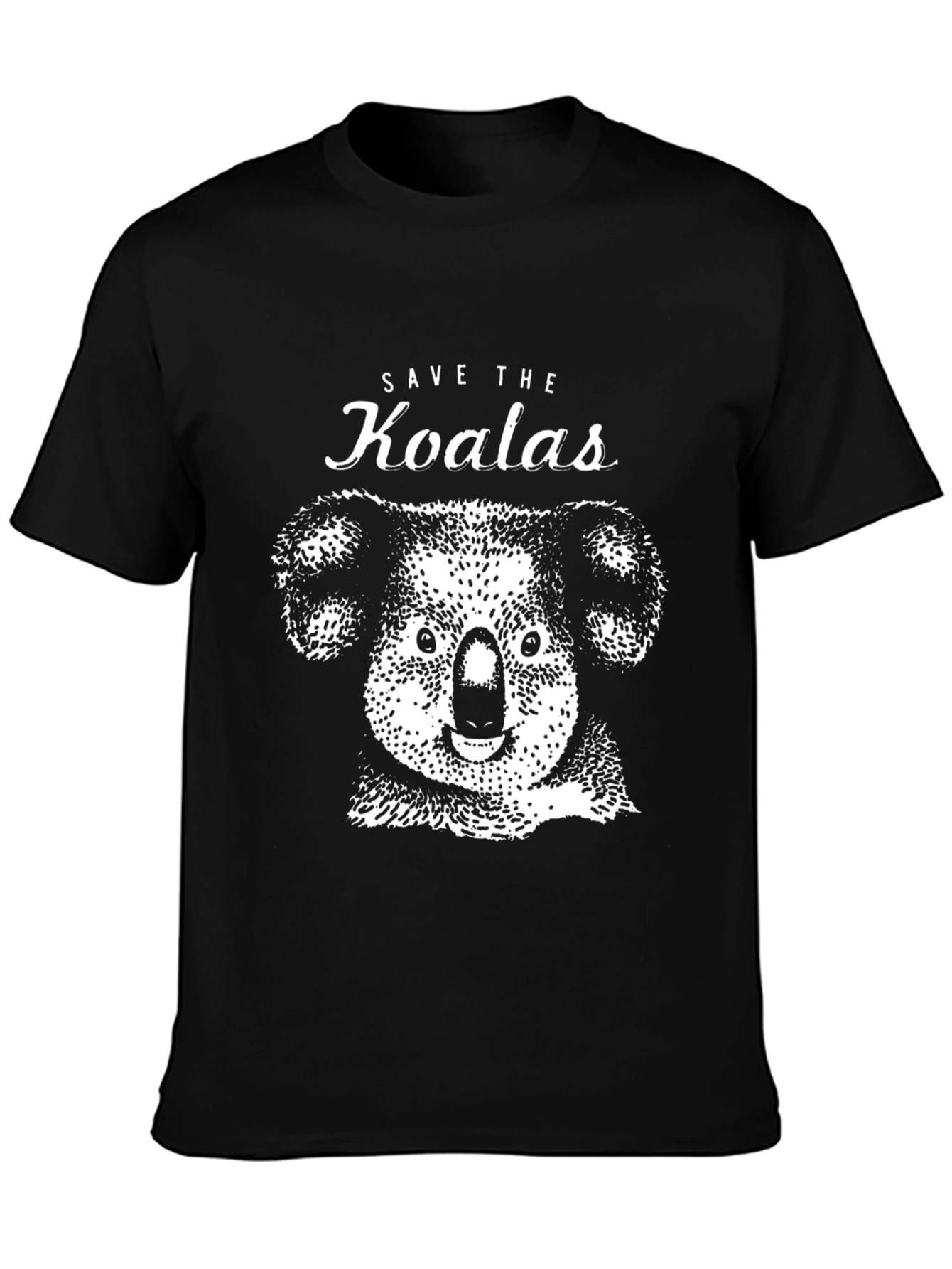 Save the Koalas Graphic T-Shirt - Black