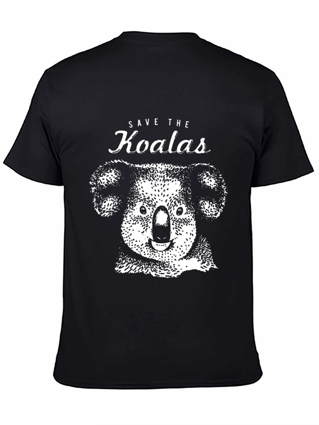 Save the Koalas Graphic T-Shirt - Black