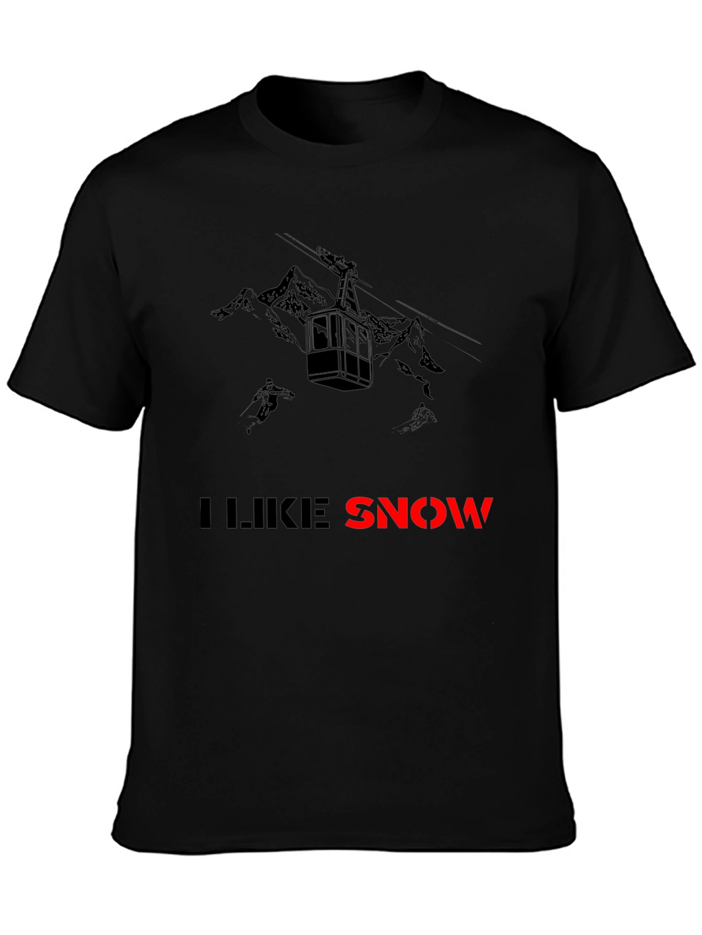 I Like Snow T-Shirt: Ski Gondola & Mountains
