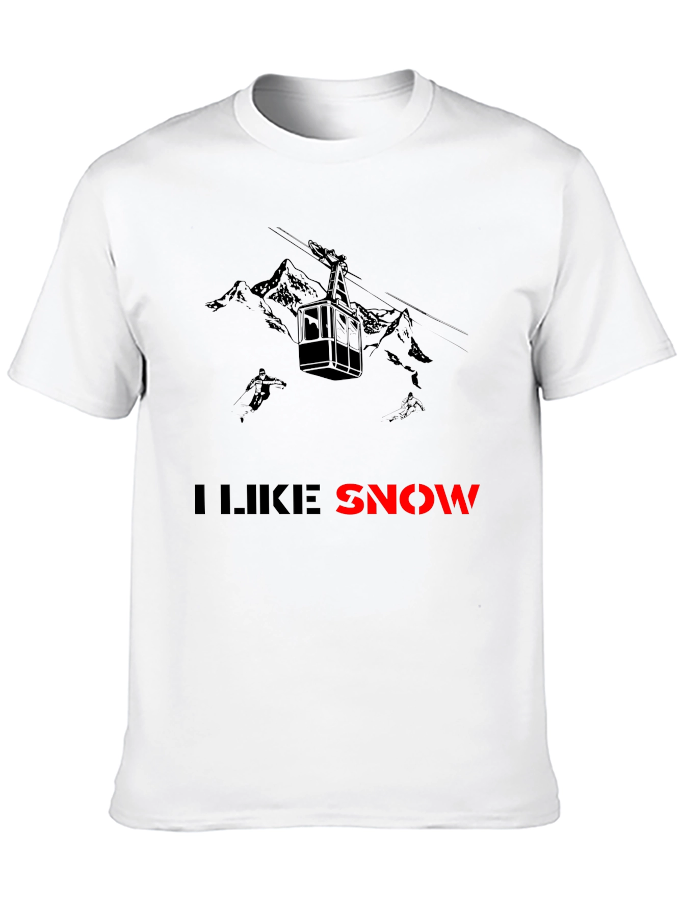 I Like Snow T-Shirt: Ski Gondola & Mountains