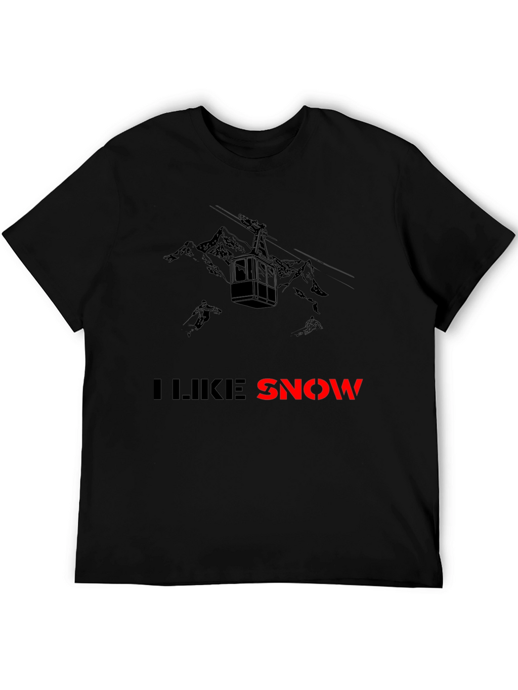 I Like Snow T-Shirt: Ski Gondola & Mountains