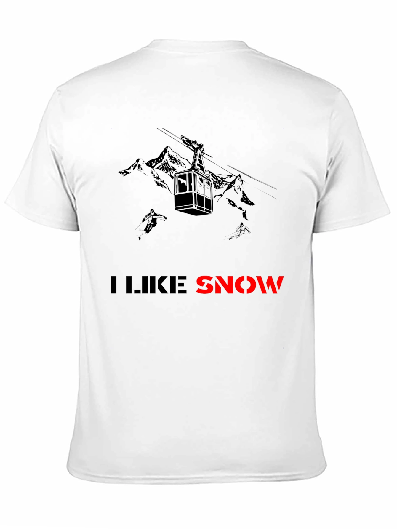 I Like Snow T-Shirt: Ski Gondola & Mountains