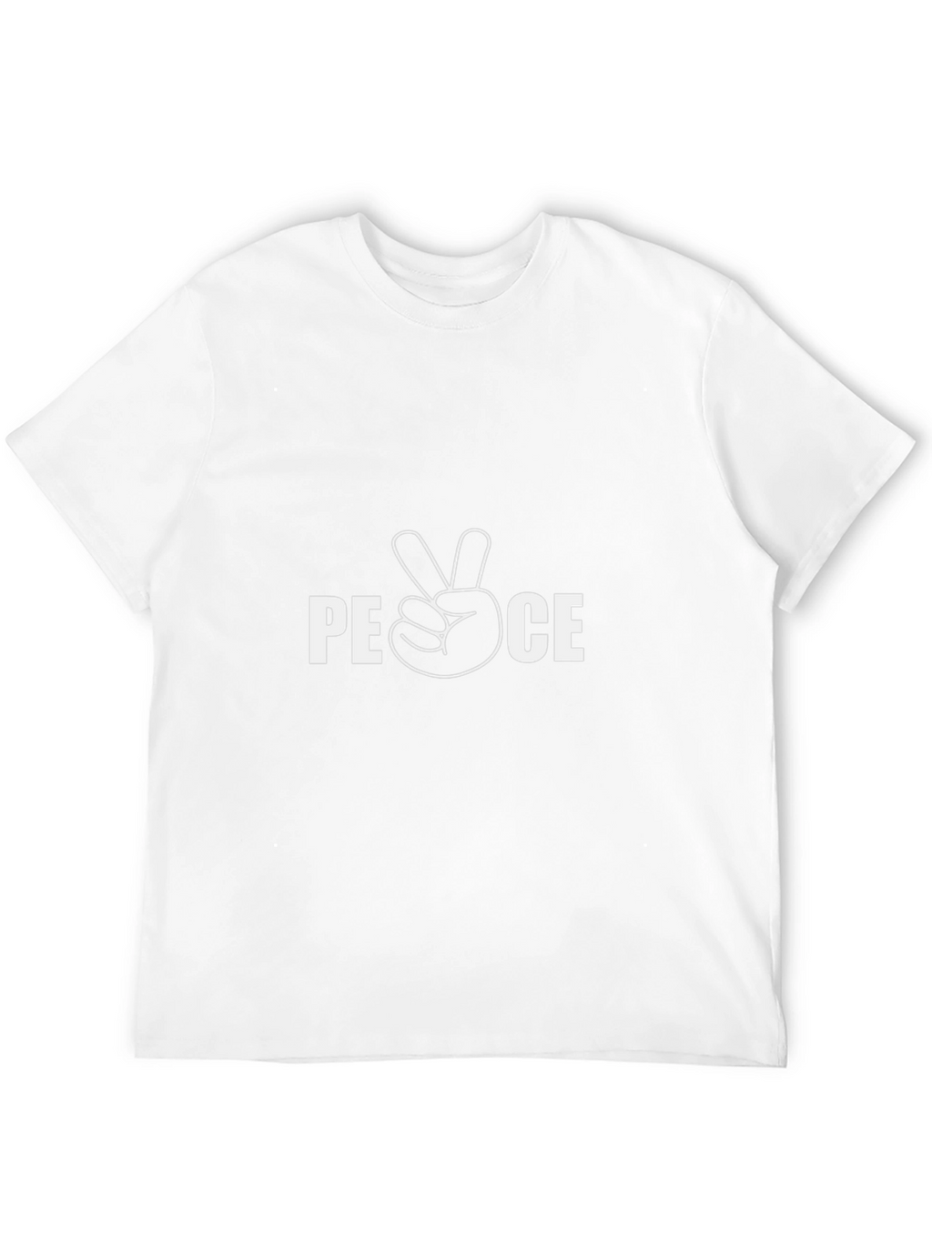 Peace Sign Graphic Tee - Classic Black T-Shirt