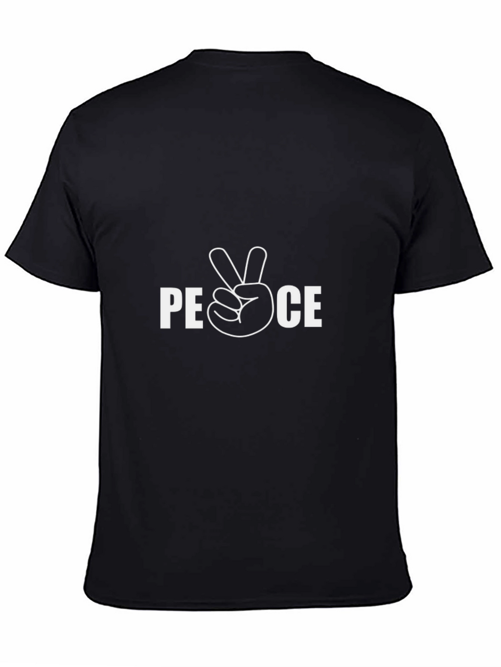 Peace Sign Graphic Tee - Classic Black T-Shirt