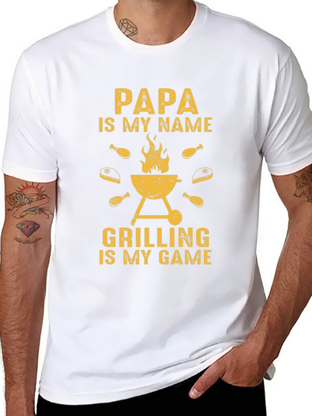 Papas Grilling Game T-Shirt - Perfect BBQ Gift