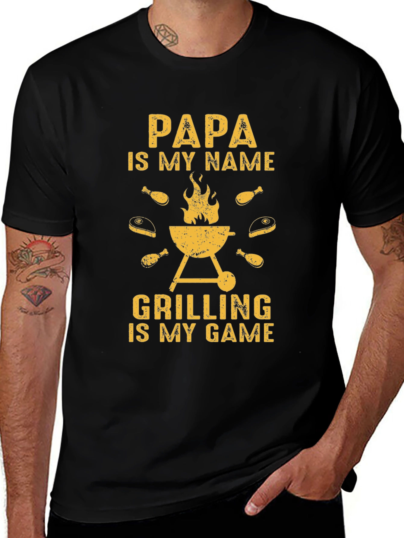 Papas Grilling Game T-Shirt - Perfect BBQ Gift