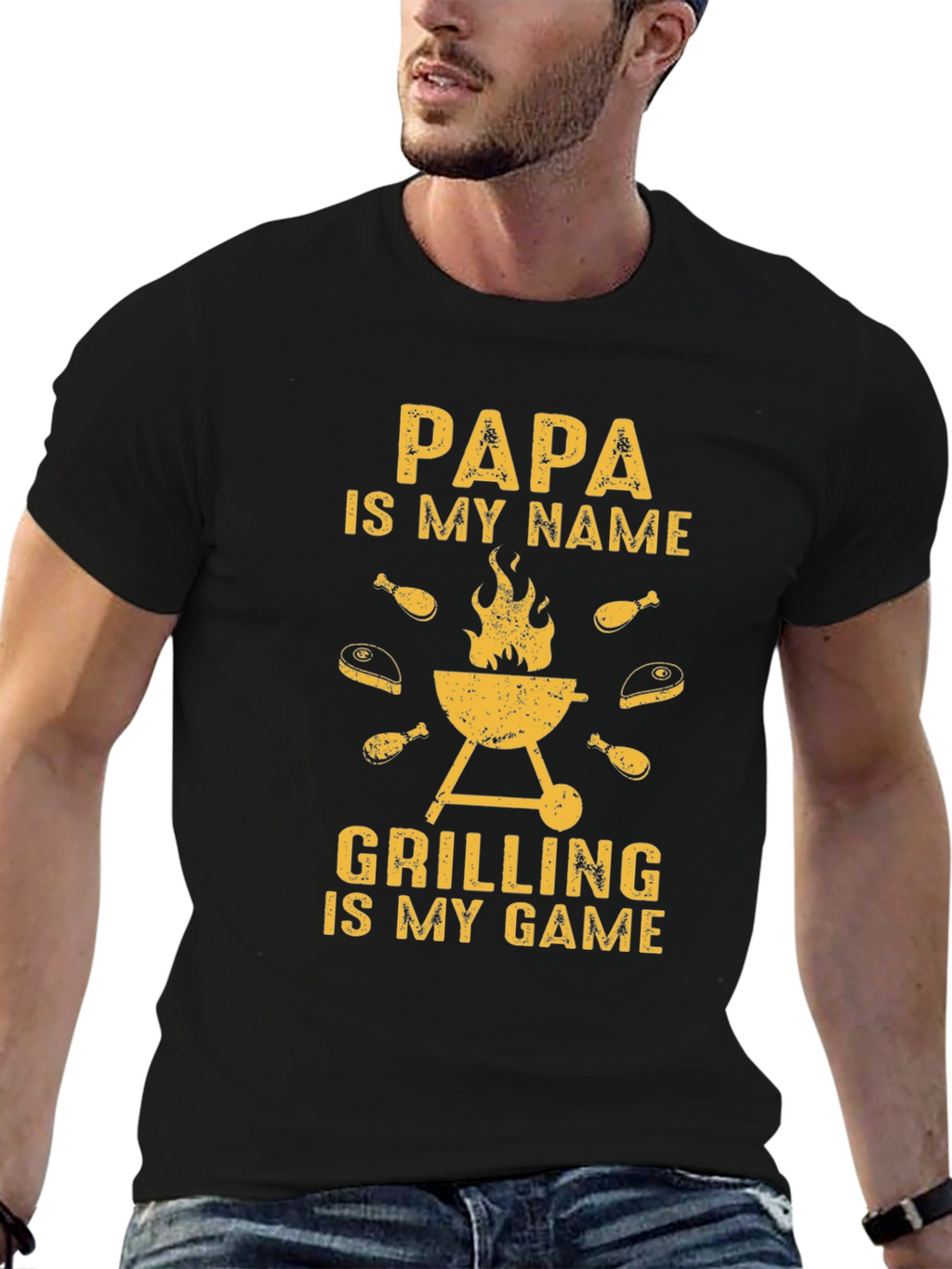 Papas Grilling Game T-Shirt - Perfect BBQ Gift