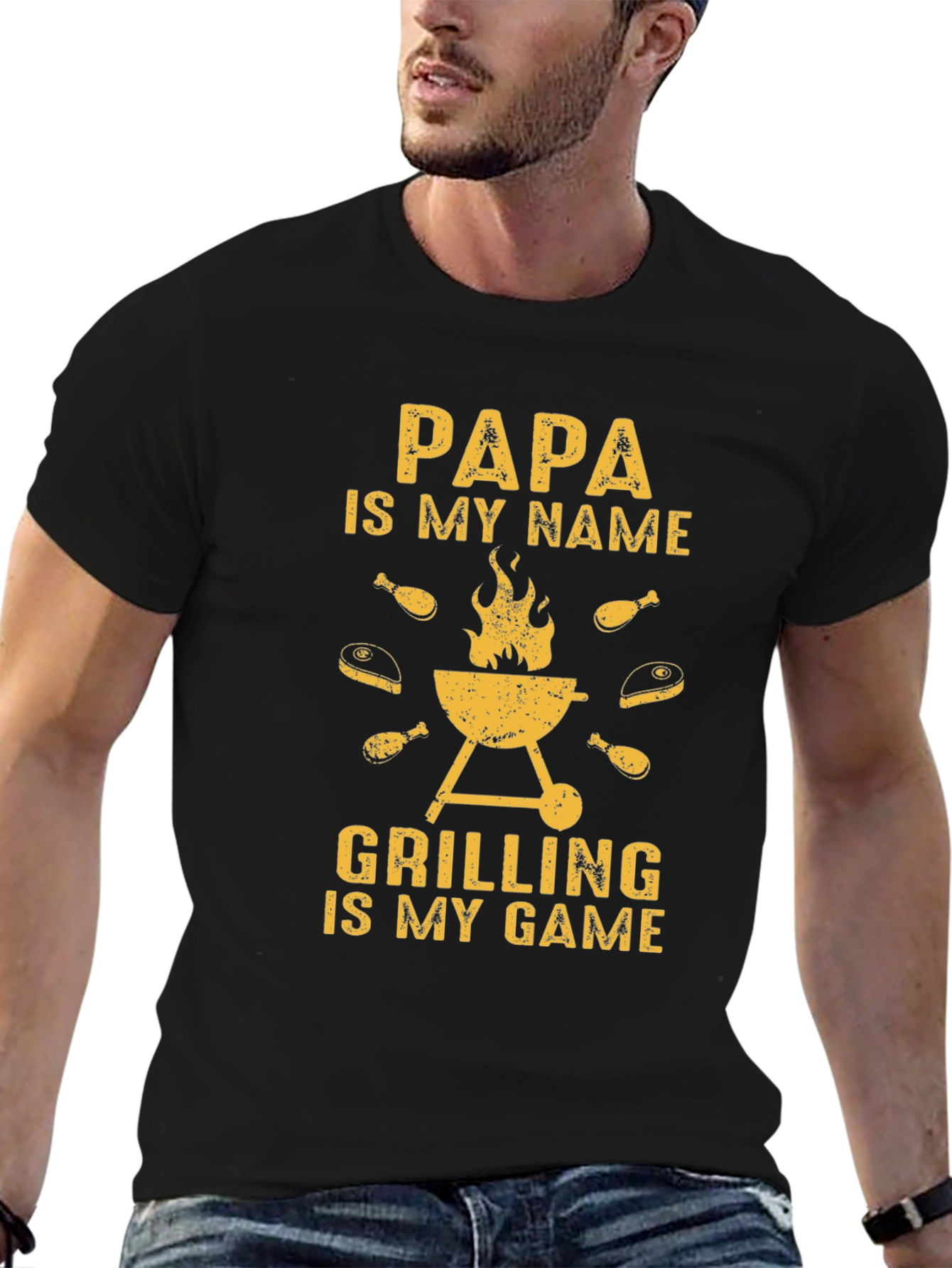 Papas Grilling Game T-Shirt - Perfect BBQ Gift