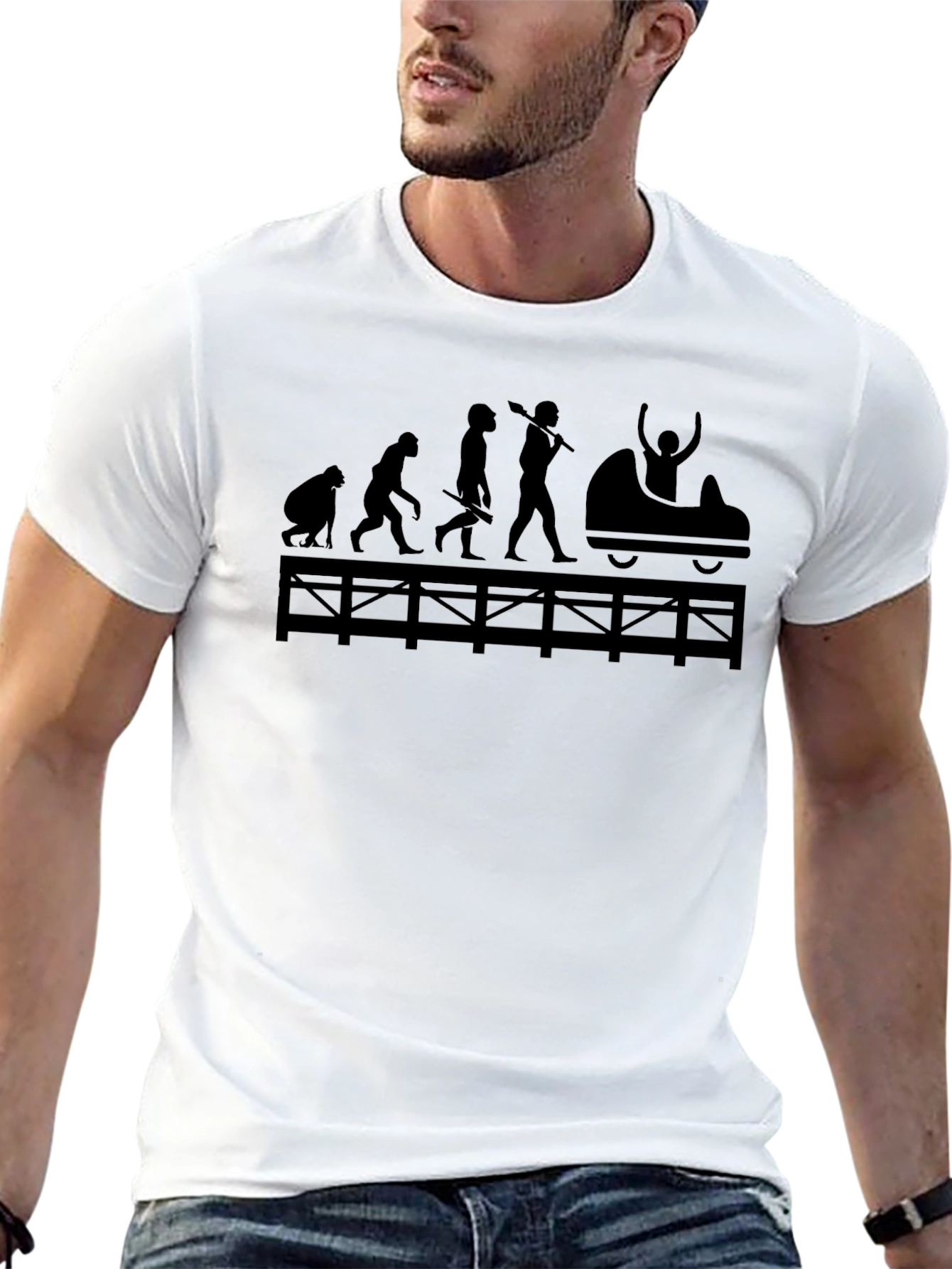 Evolution of Thrill Black T-Shirt