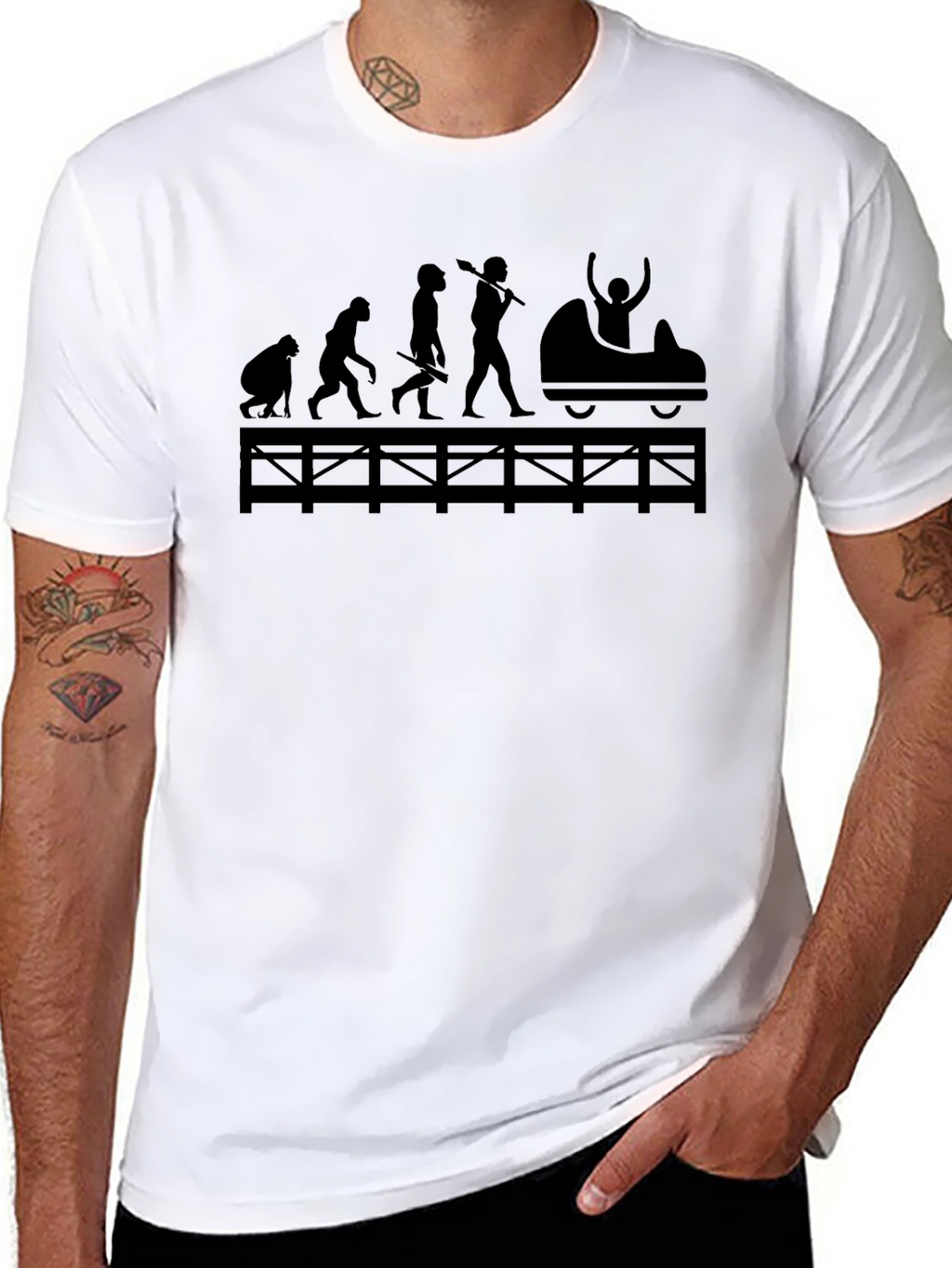 Evolution of Thrill Black T-Shirt