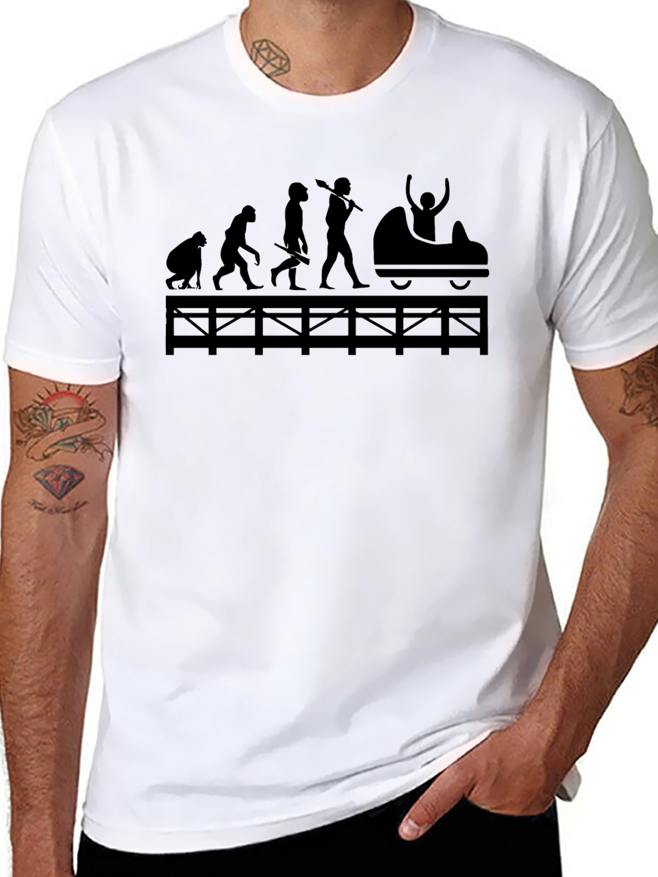 Evolution of Thrill Black T-Shirt