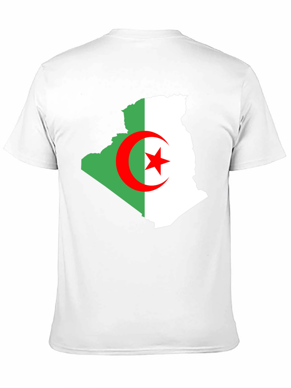 Algeria Flag Map T-Shirt - Mens Black Tee