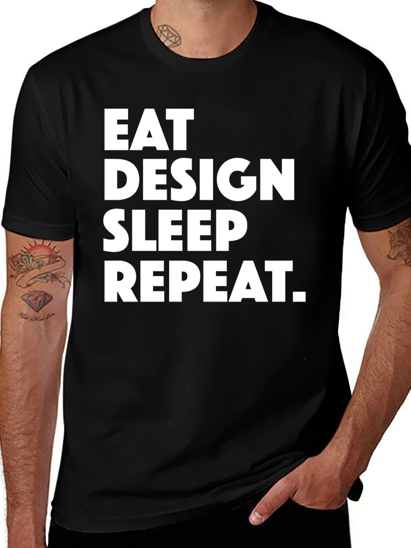 Eat Design Sleep Repeat Graphic Tee