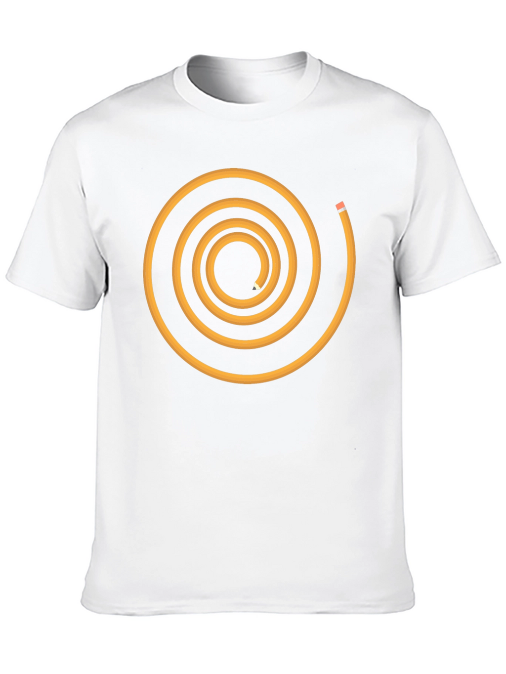 Spiral Pencil Graphic Tee - Black