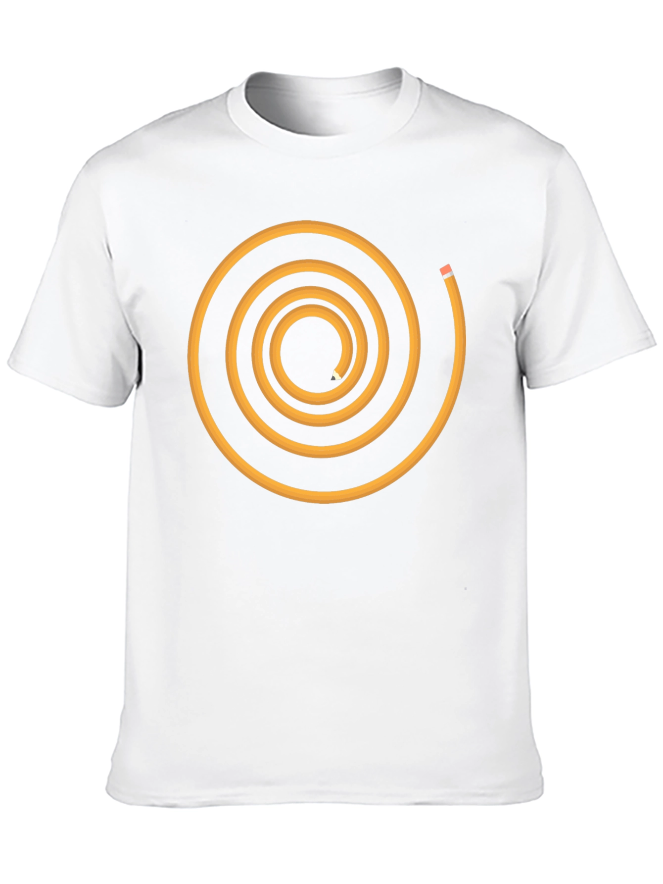 Spiral Pencil Graphic Tee - Black