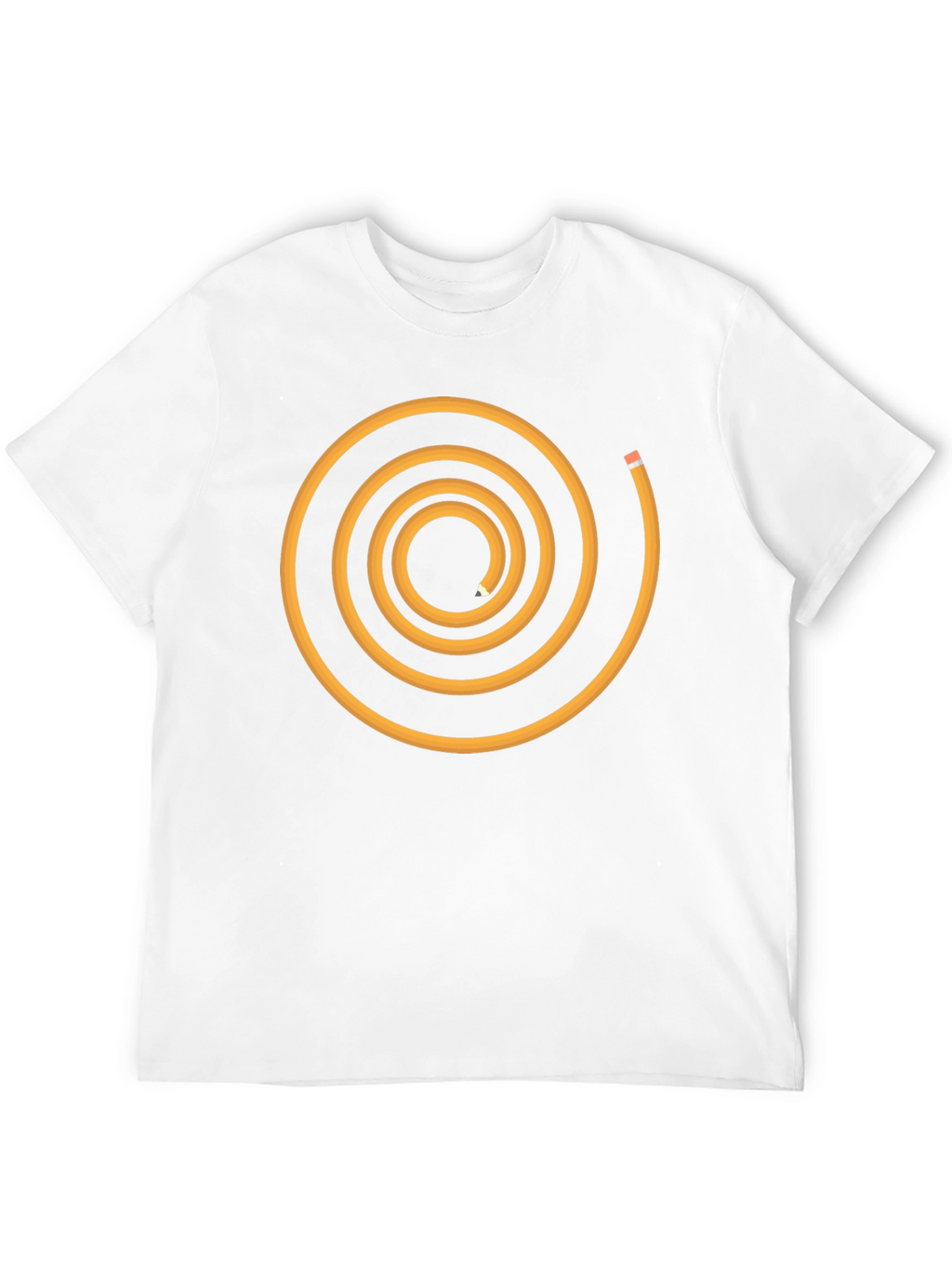 Spiral Pencil Graphic Tee - Black
