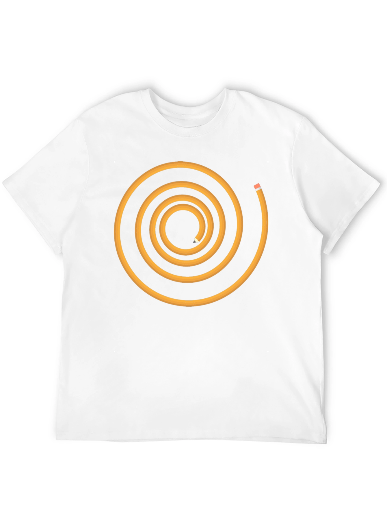 Spiral Pencil Graphic Tee - Black