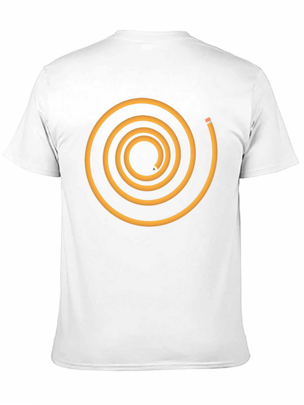 Spiral Pencil Graphic Tee - Black