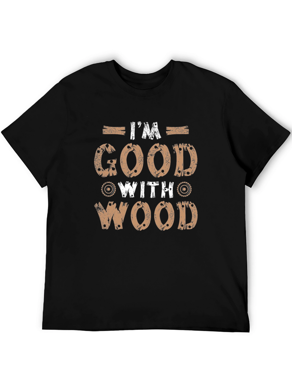 Im Good With Wood Graphic Tee - Black