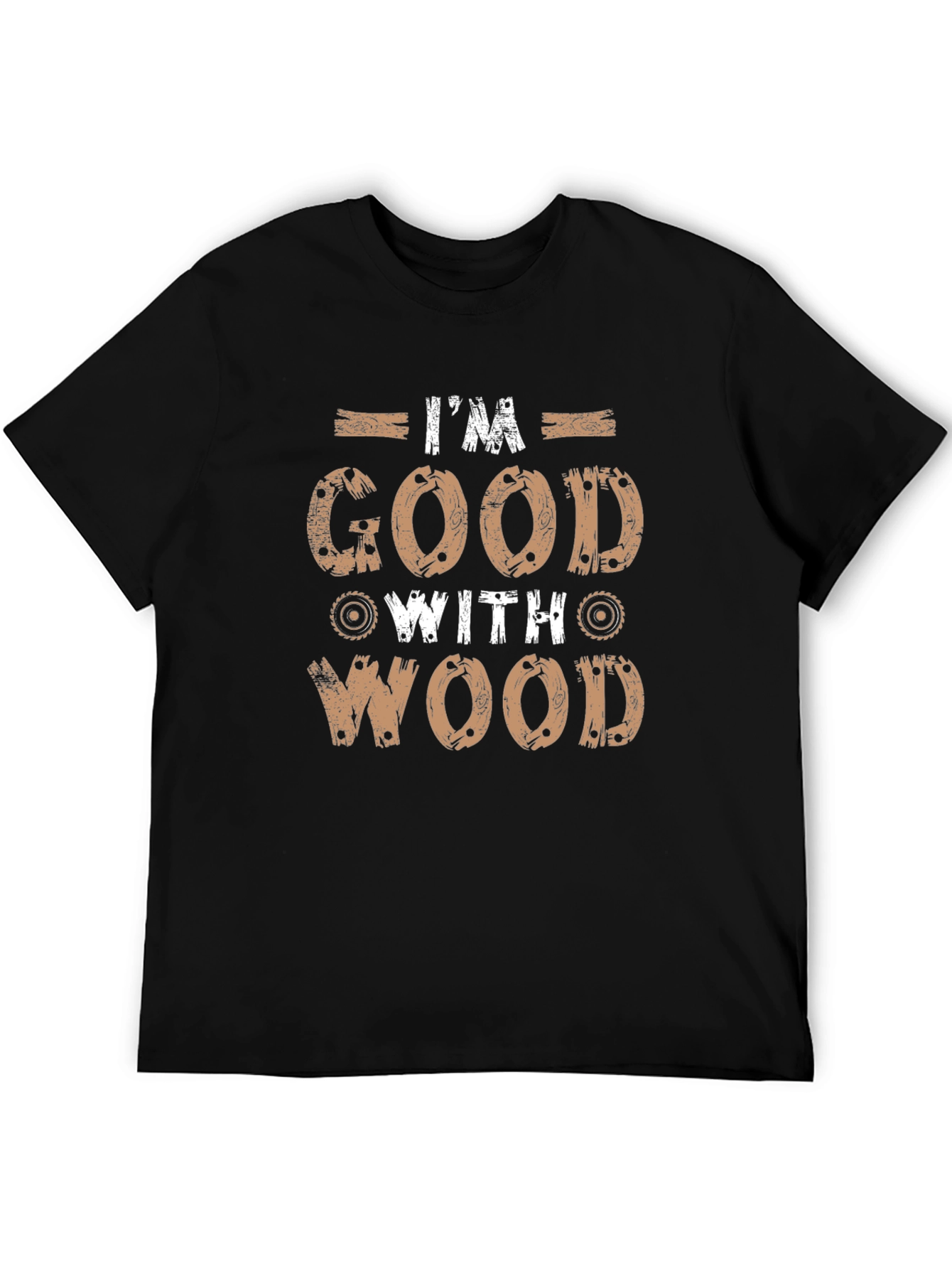 Im Good With Wood Graphic Tee - Black