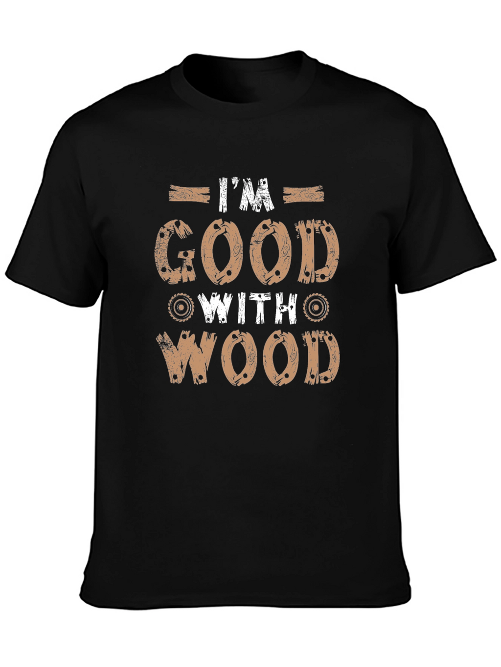 Im Good With Wood Graphic Tee - Black