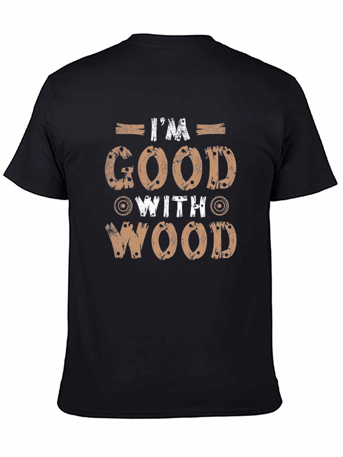Im Good With Wood Graphic Tee - Black