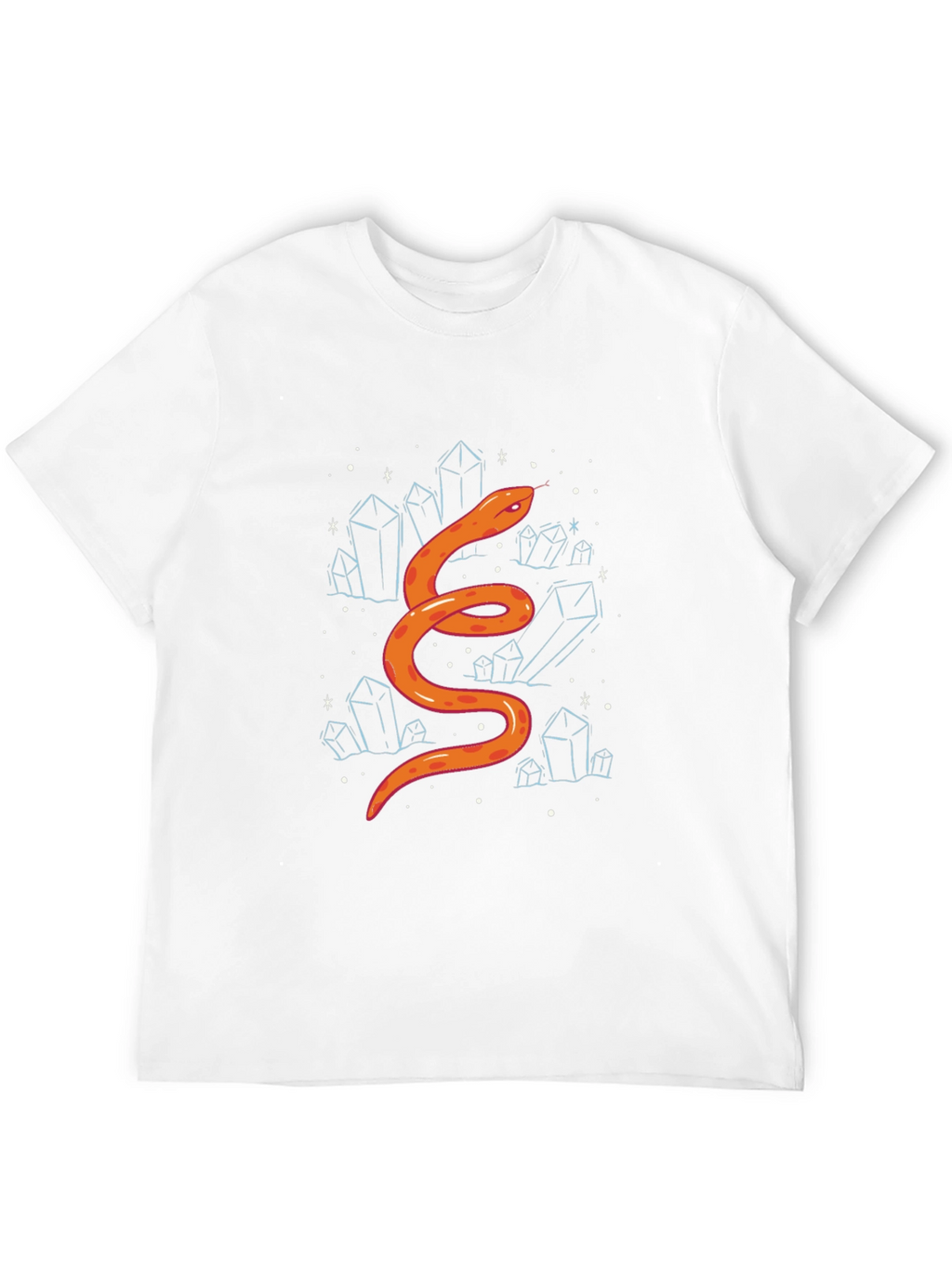 Snake & Crystals Graphic Tee - Stylish Casual Wear