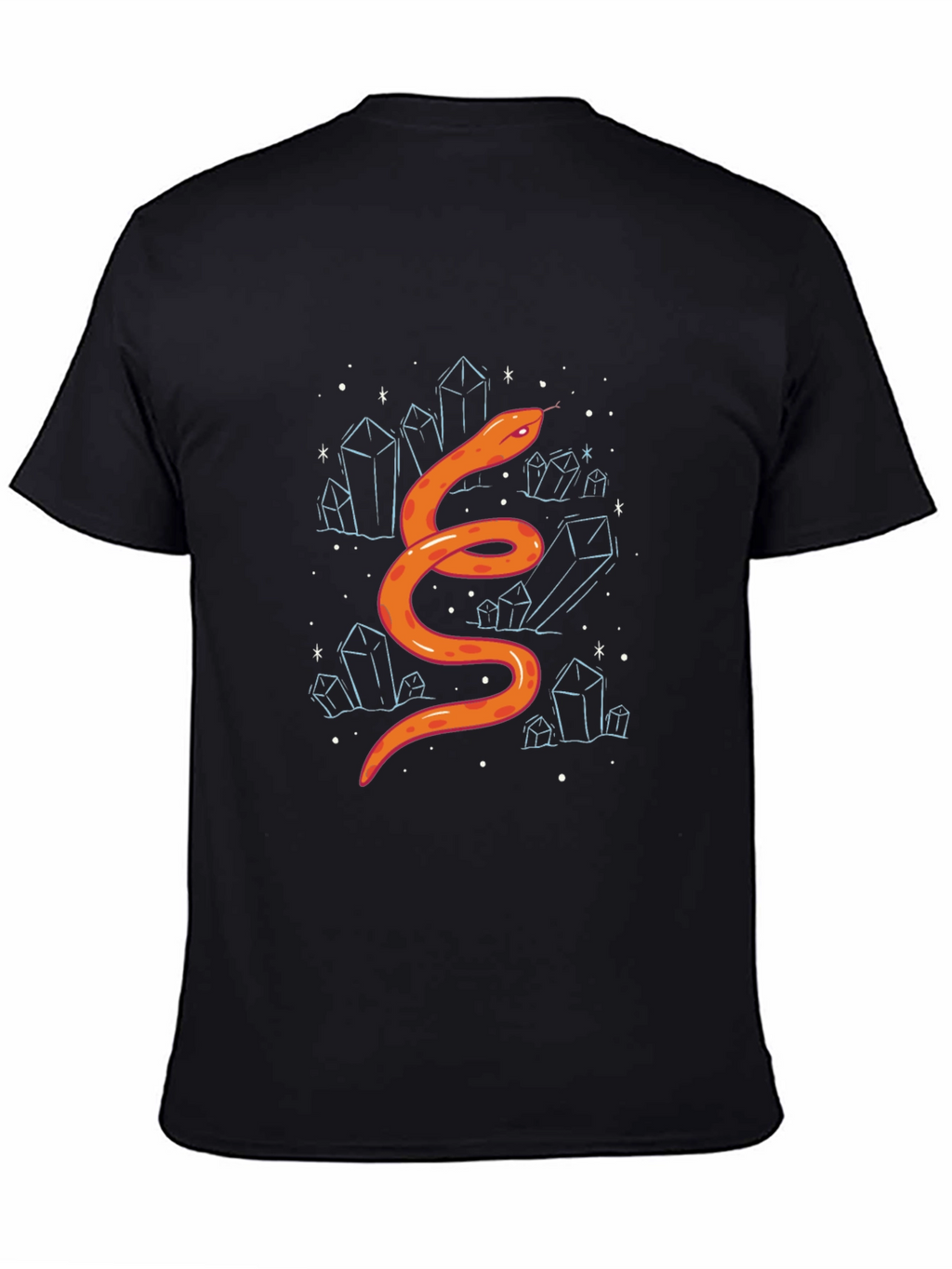 Snake & Crystals Graphic Tee - Stylish Casual Wear