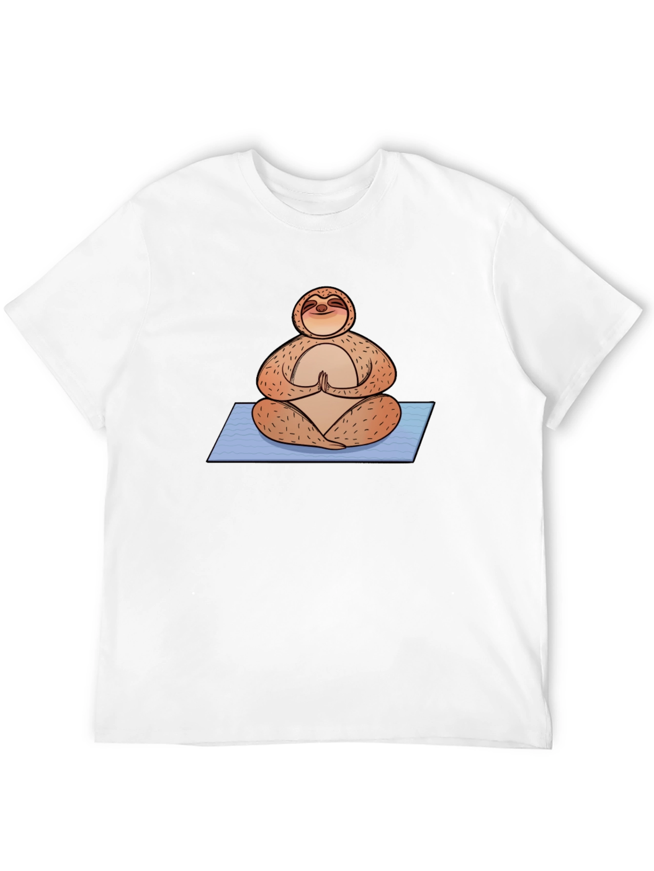 Meditating Sloth Graphic Tee - Relaxed Fit