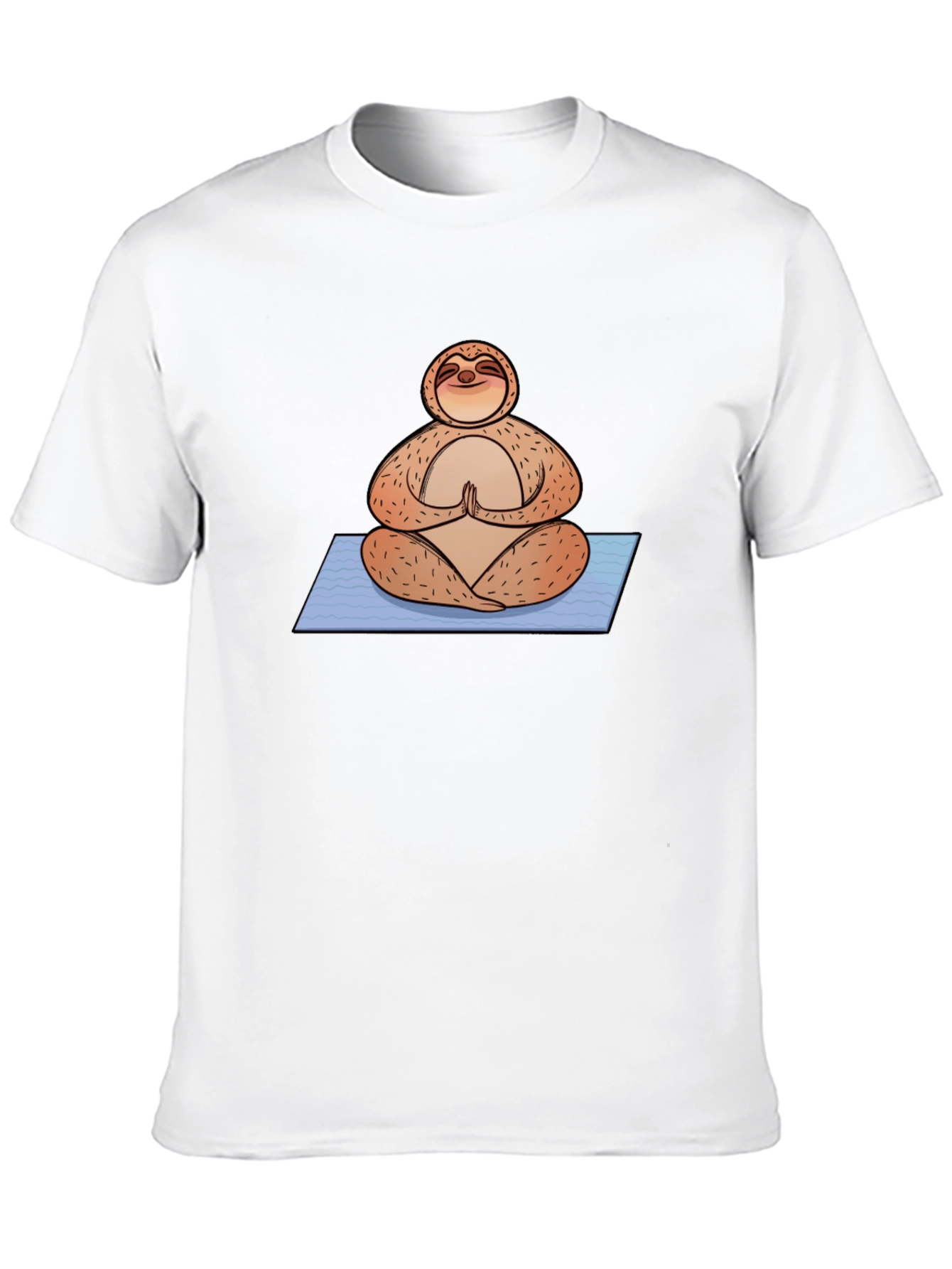 Meditating Sloth Graphic Tee - Relaxed Fit