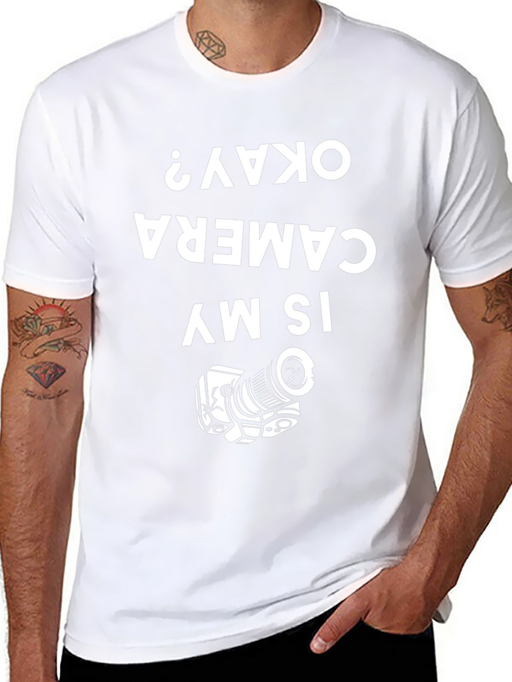 Camera Okay? Graphic T-Shirt - Black