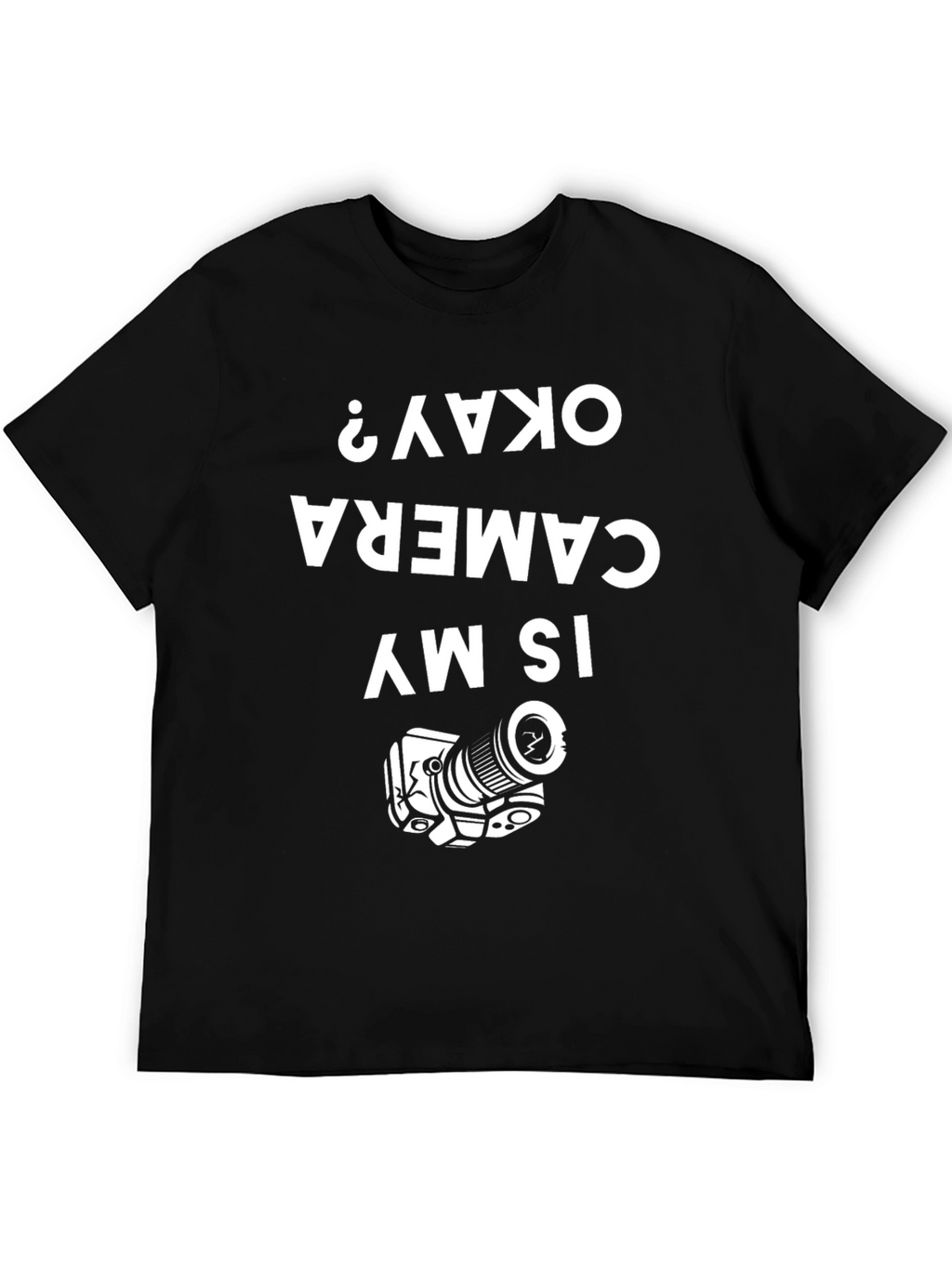 Camera Okay? Graphic T-Shirt - Black