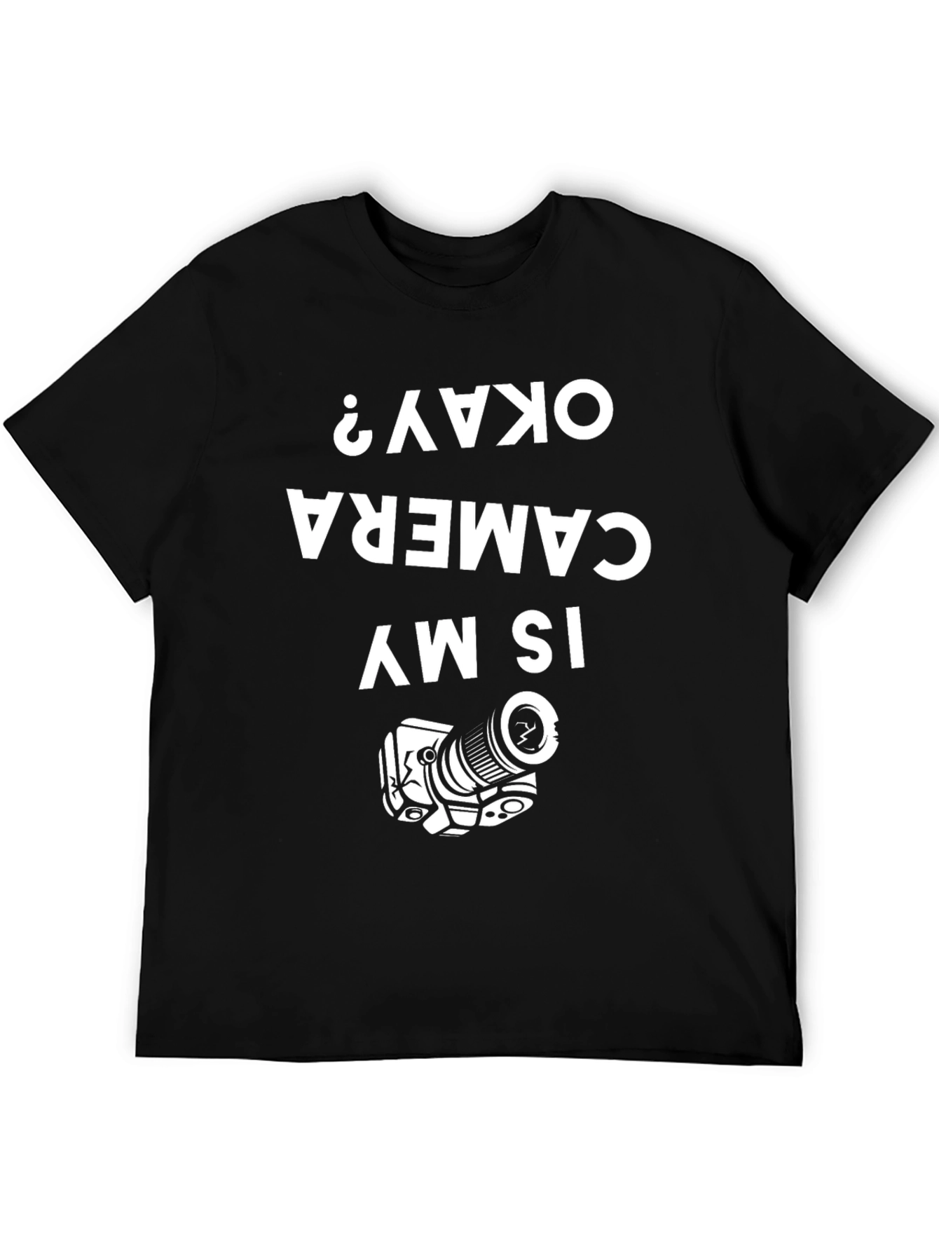 Camera Okay? Graphic T-Shirt - Black