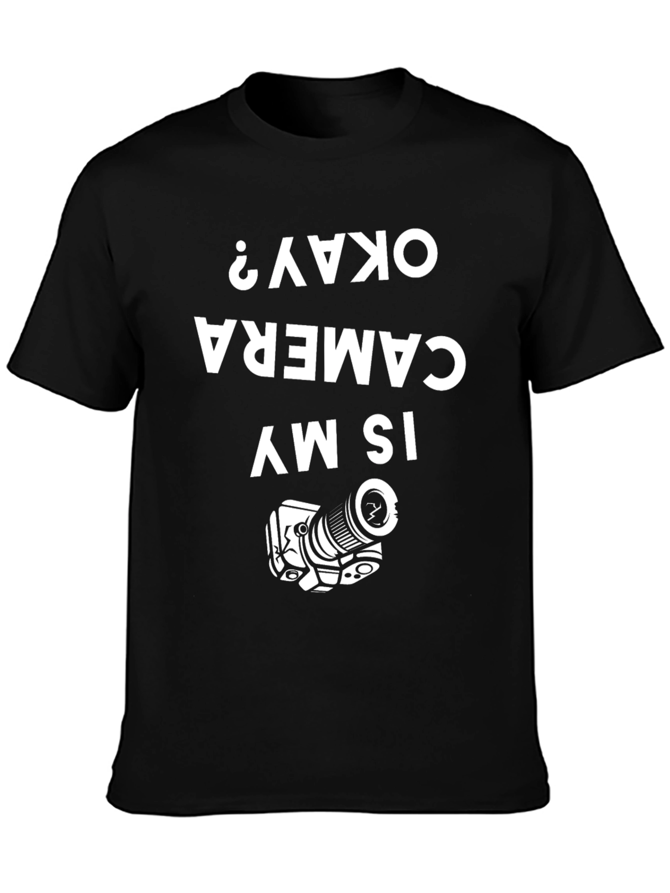 Camera Okay? Graphic T-Shirt - Black