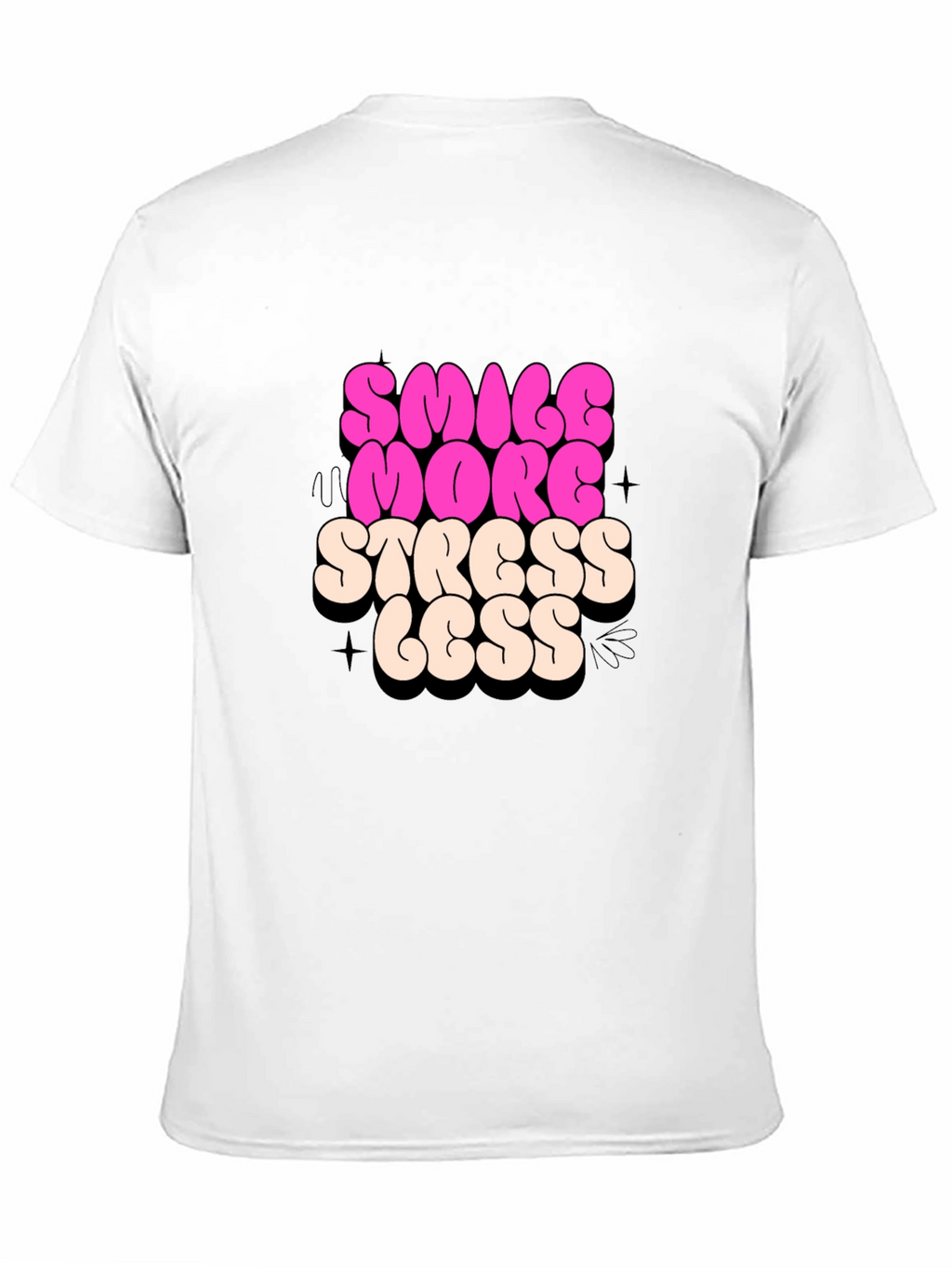 Smile More Stress Less Graphic Tee